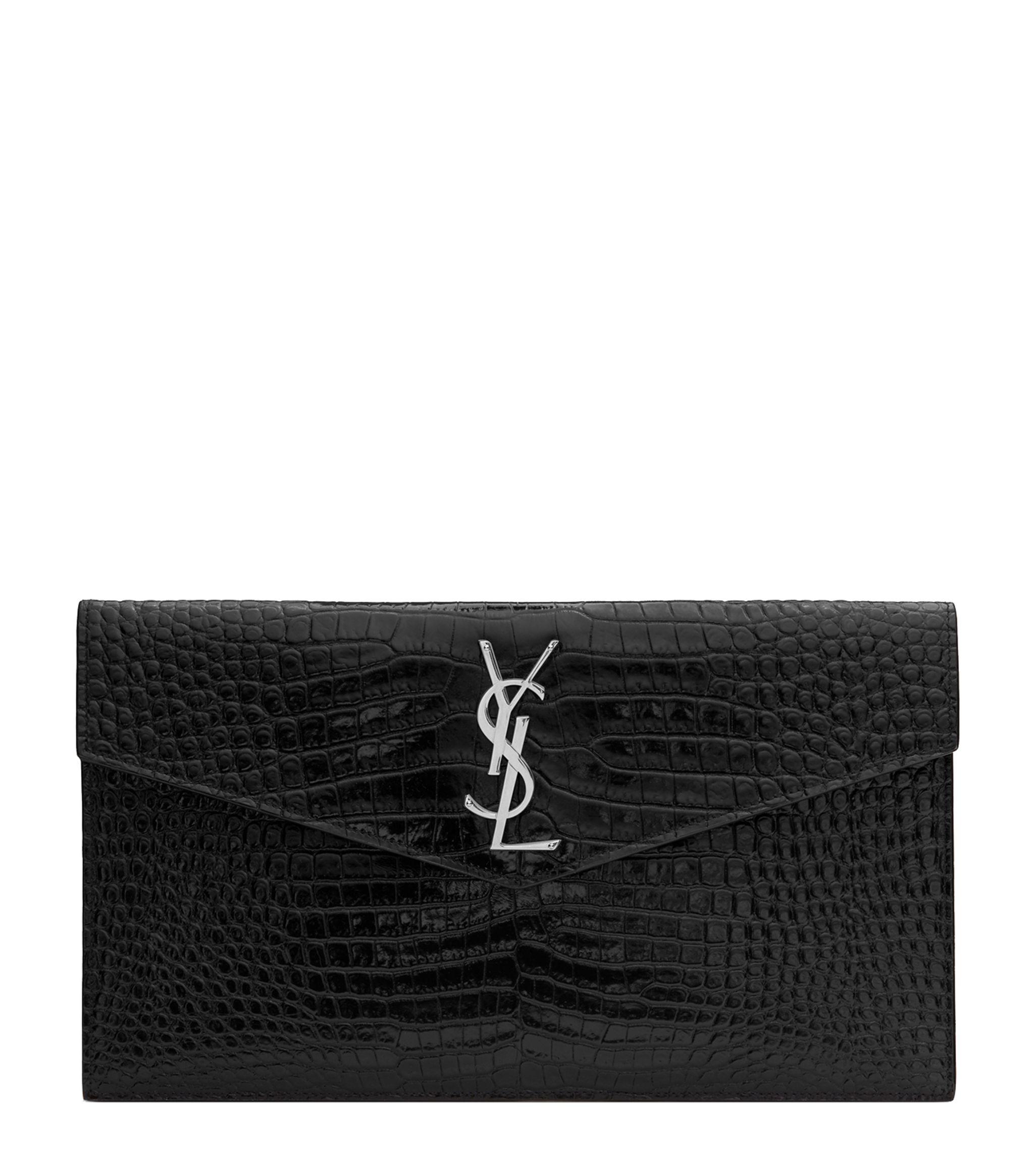 saint laurent uptown wallet on chain