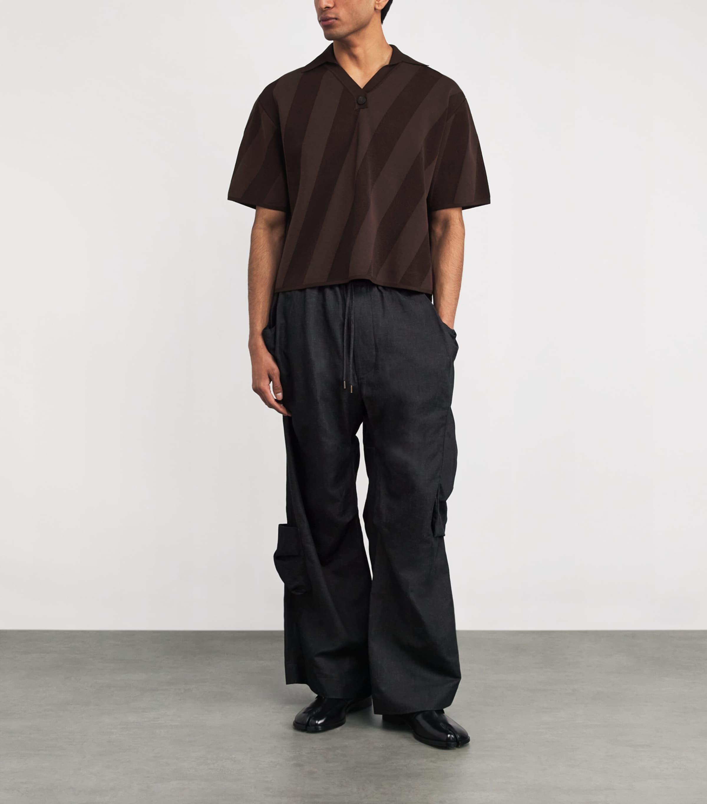 Vivienne Westwood Drawstring Cargo Trousers in Black for Men | Lyst