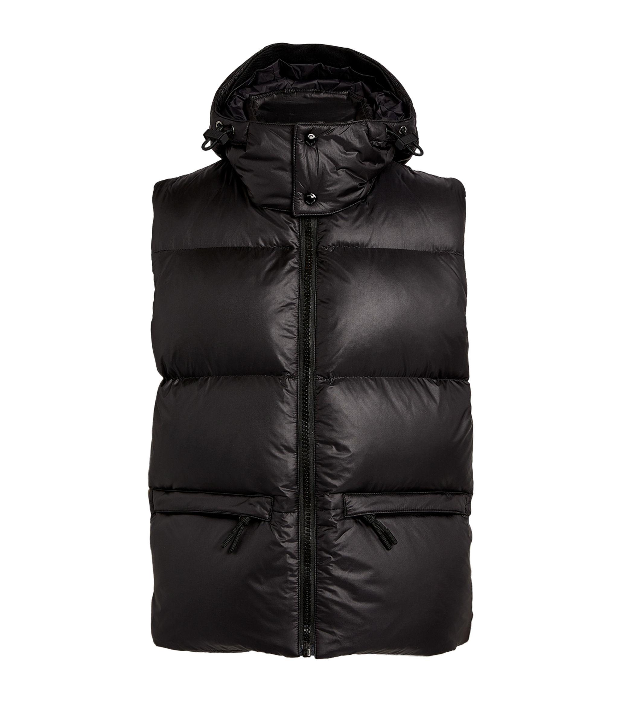 BOSS by Hugo Boss Synthetic Hooded Down Gilet in Black for Men - Lyst