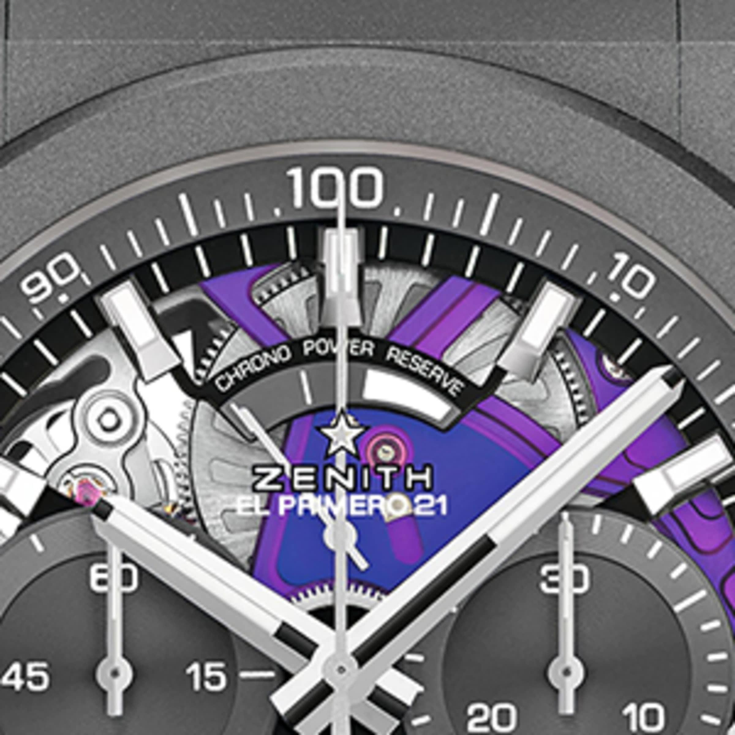 Zenith Titanium Defy El Primero 21 Watch in Purple for Men Lyst UK