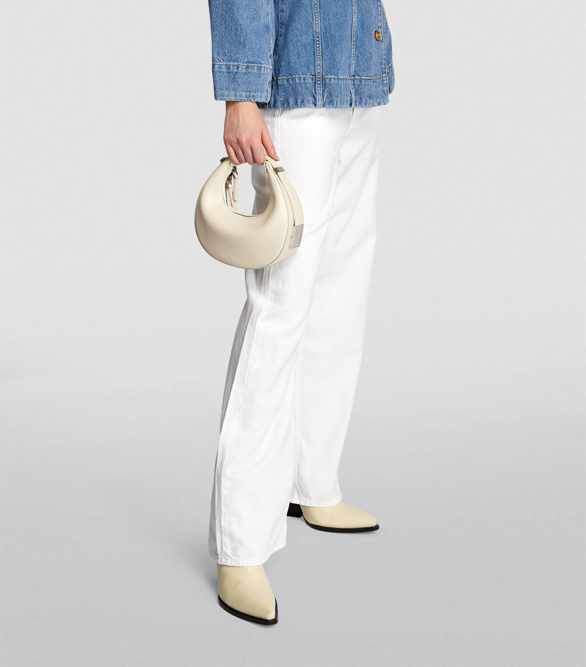 OSOI Mini Leather Toni Shoulder Bag in White | Lyst