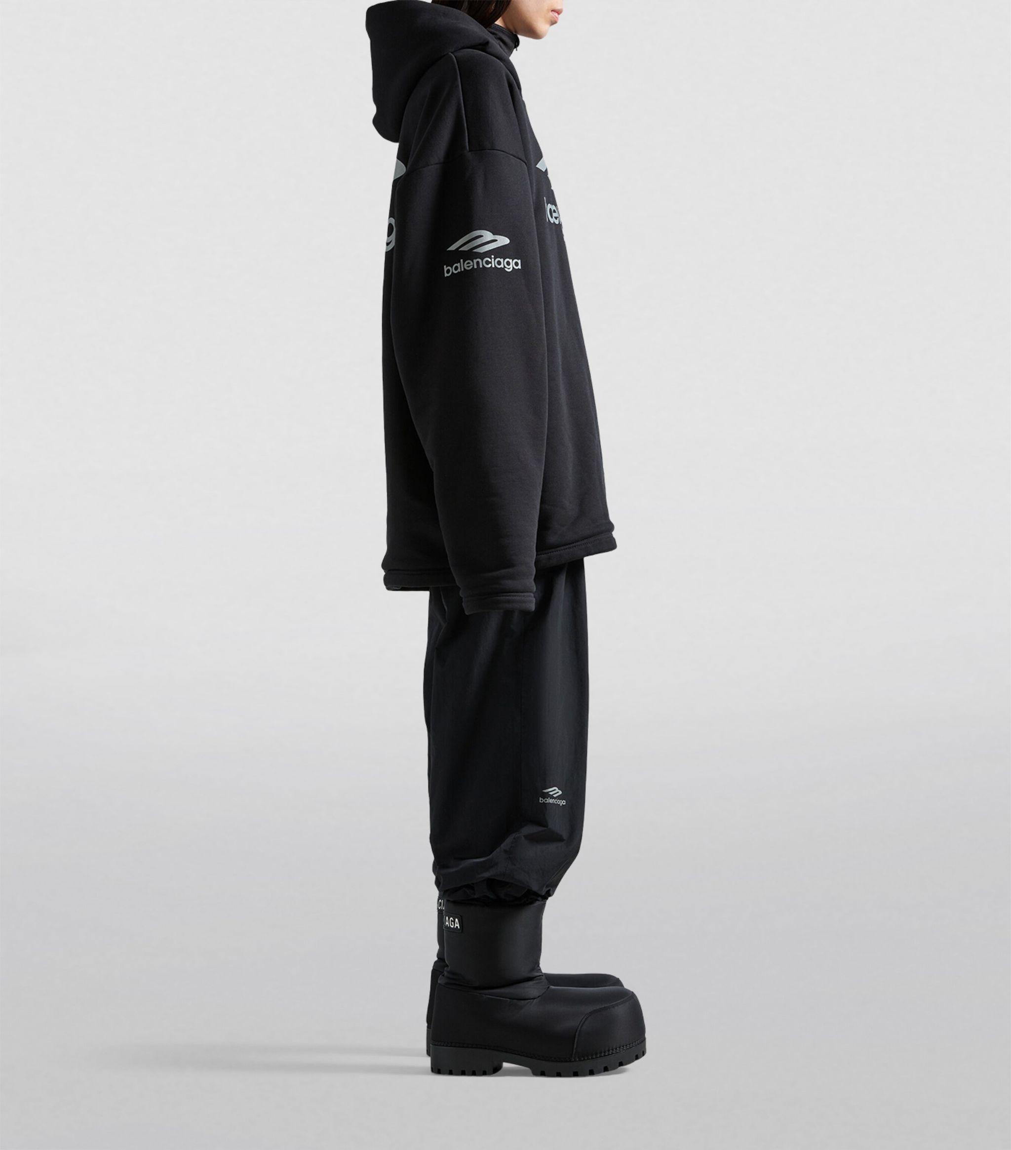 Balenciaga 3b Sports Icon Hoodie in Blue Lyst UK