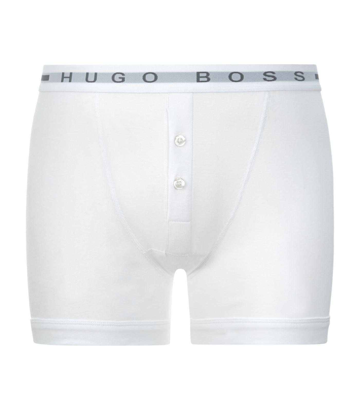 BOSS by HUGO BOSS Original Button Fly Boxer Shorts in White for Men | Lyst