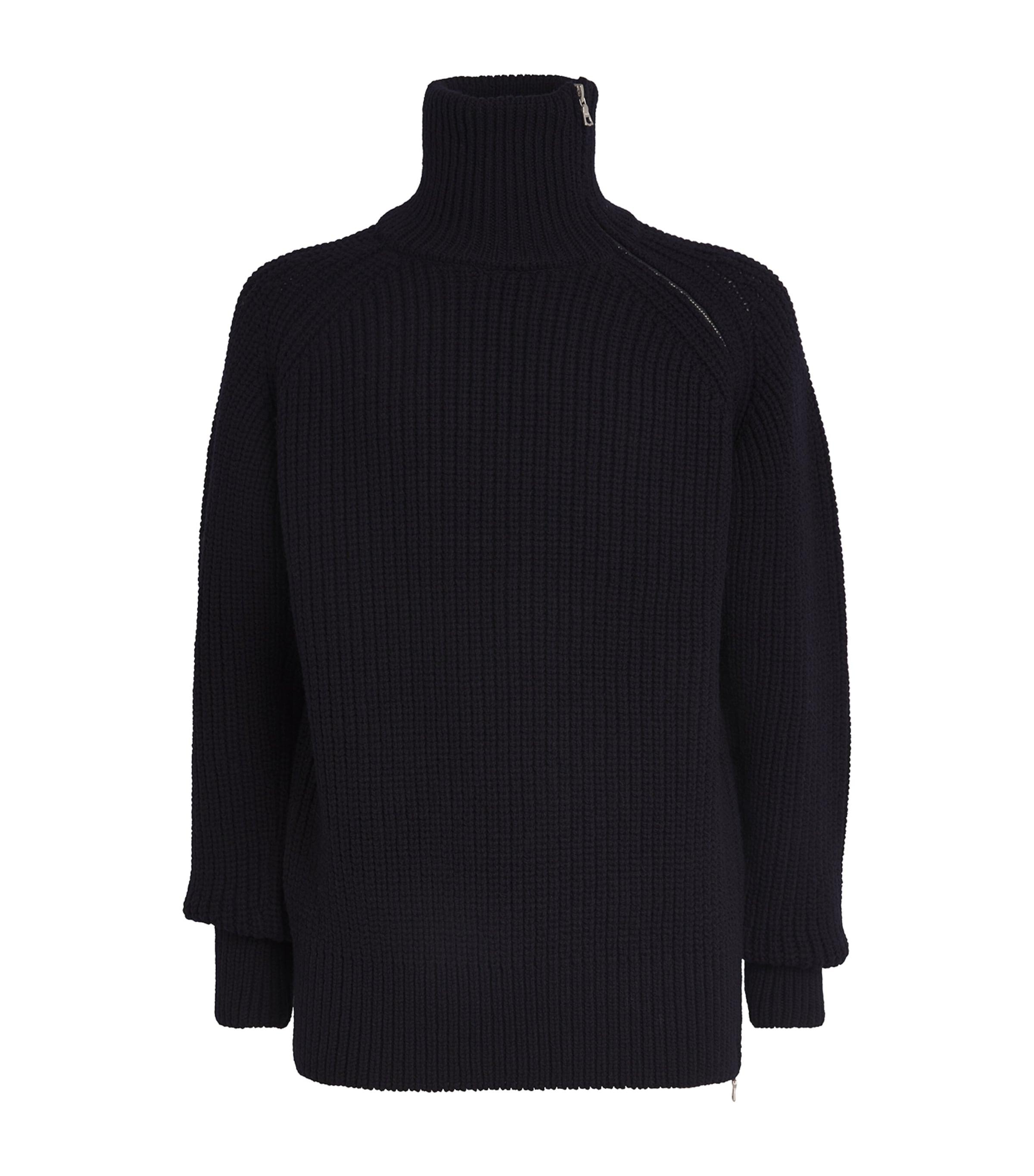 Dries Van Noten Men´s Blue Monty Rollneck Jumper knitwear 
