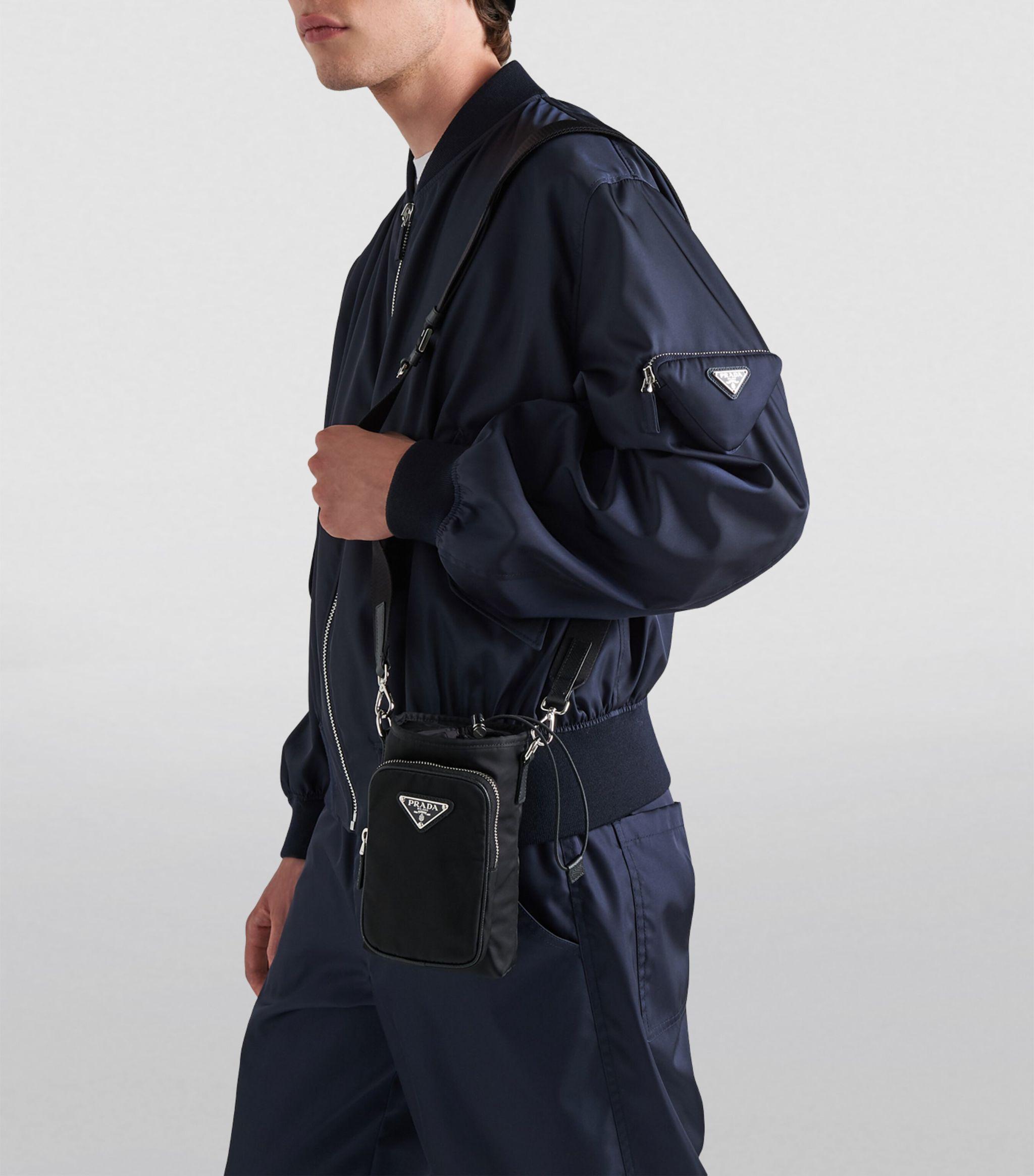Prada nylon online phone bag
