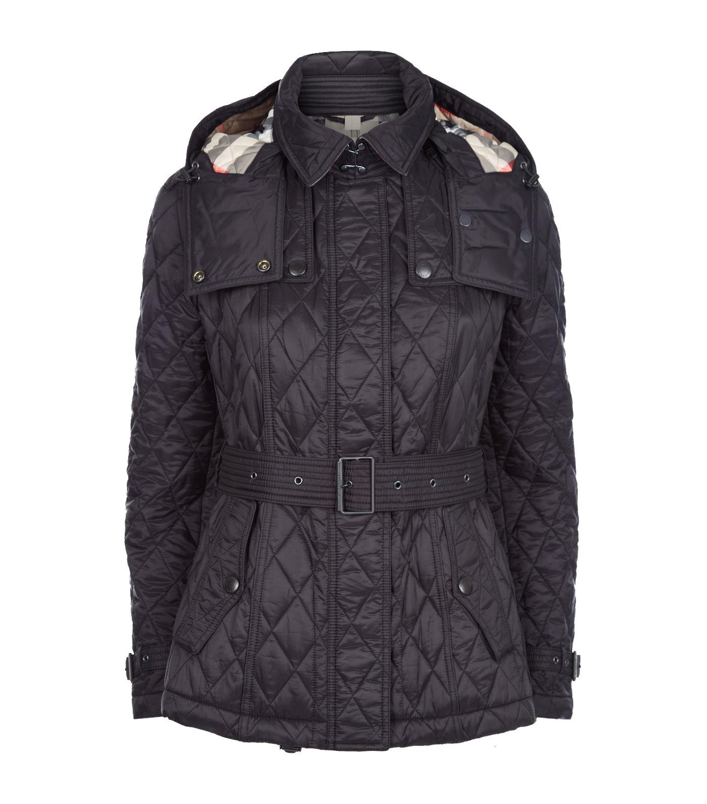 burberry finsbridge quilted coat short