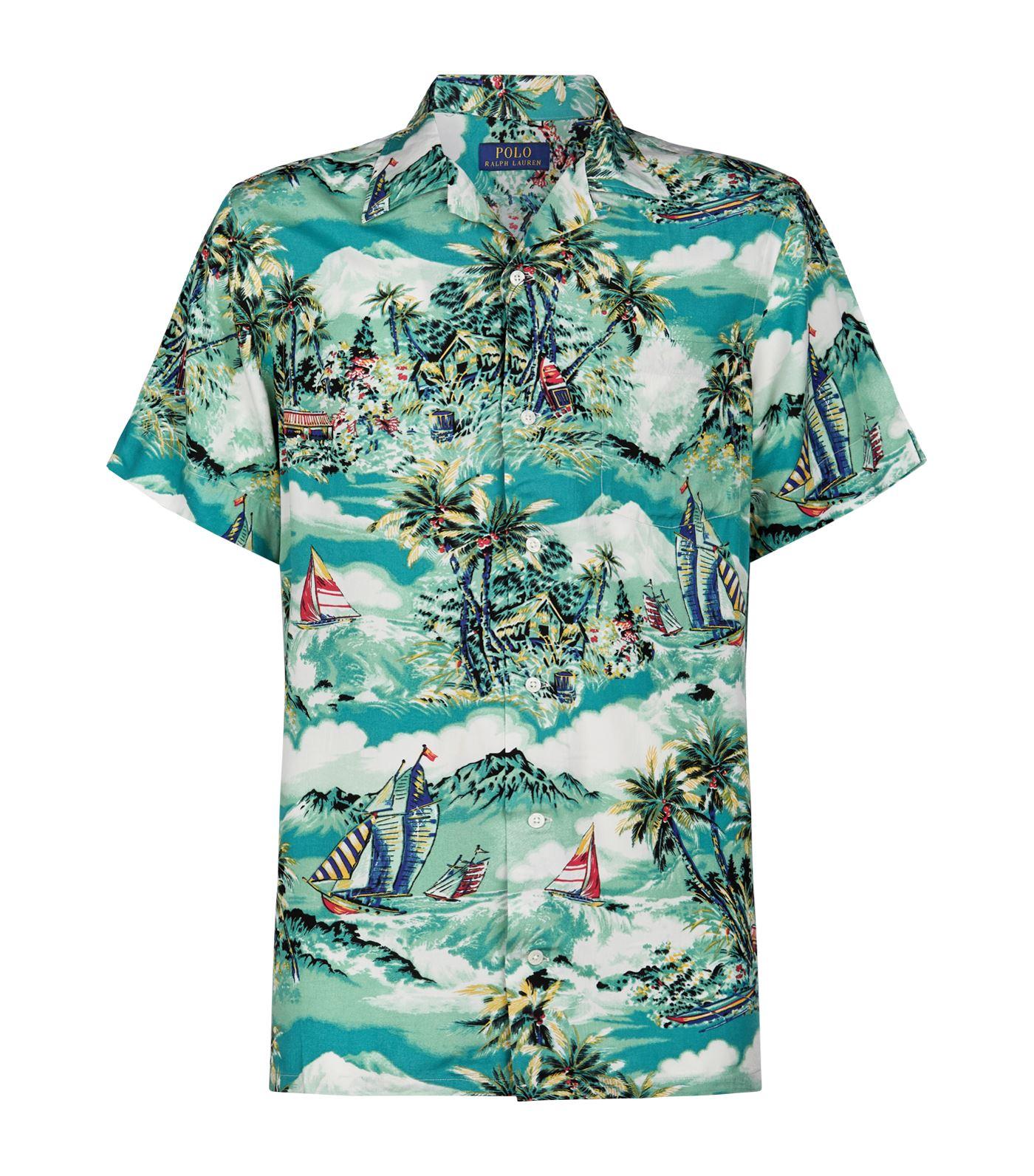 Polo Ralph Lauren Hawaiian Shirt in Green for Men | Lyst Canada