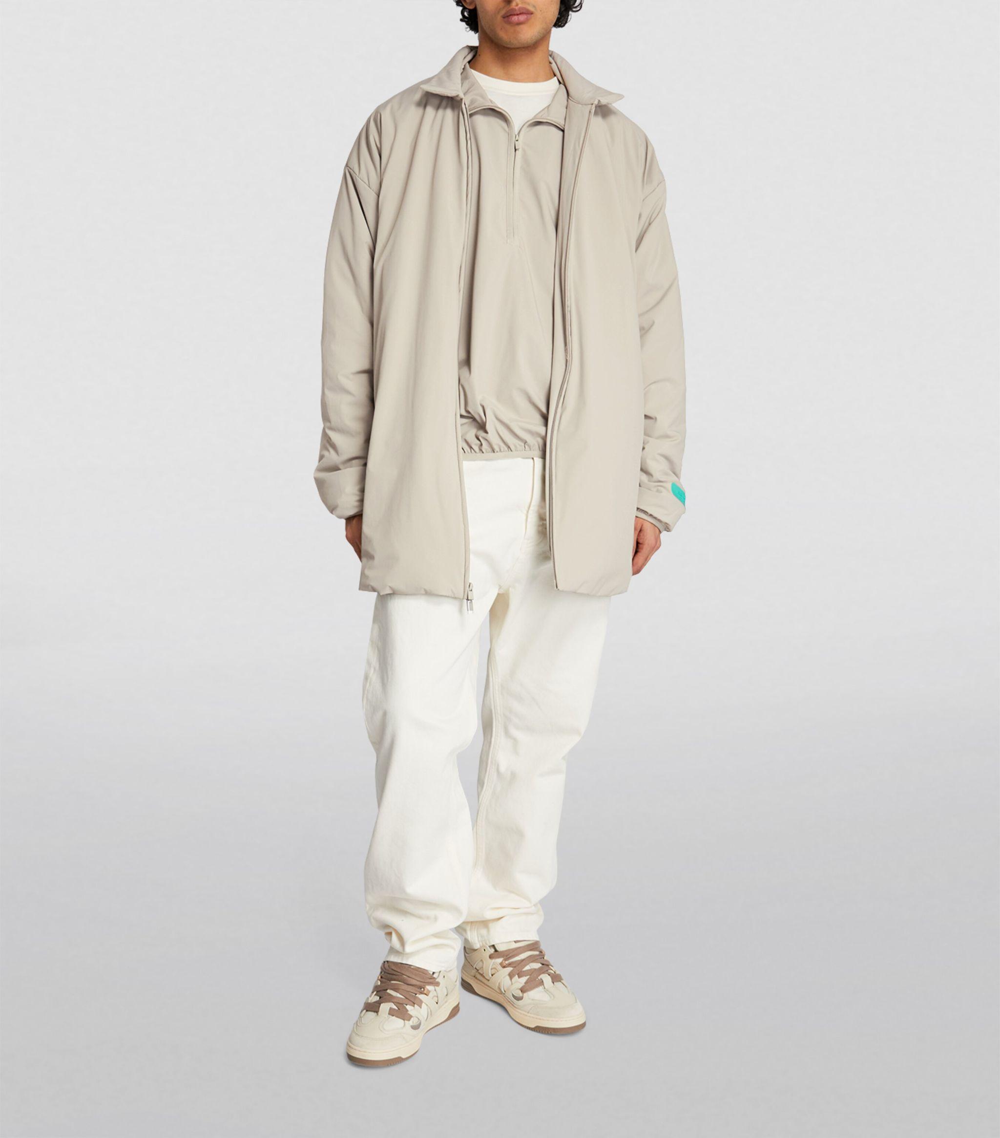 Fear of god cheap essentials hooded zip shacket