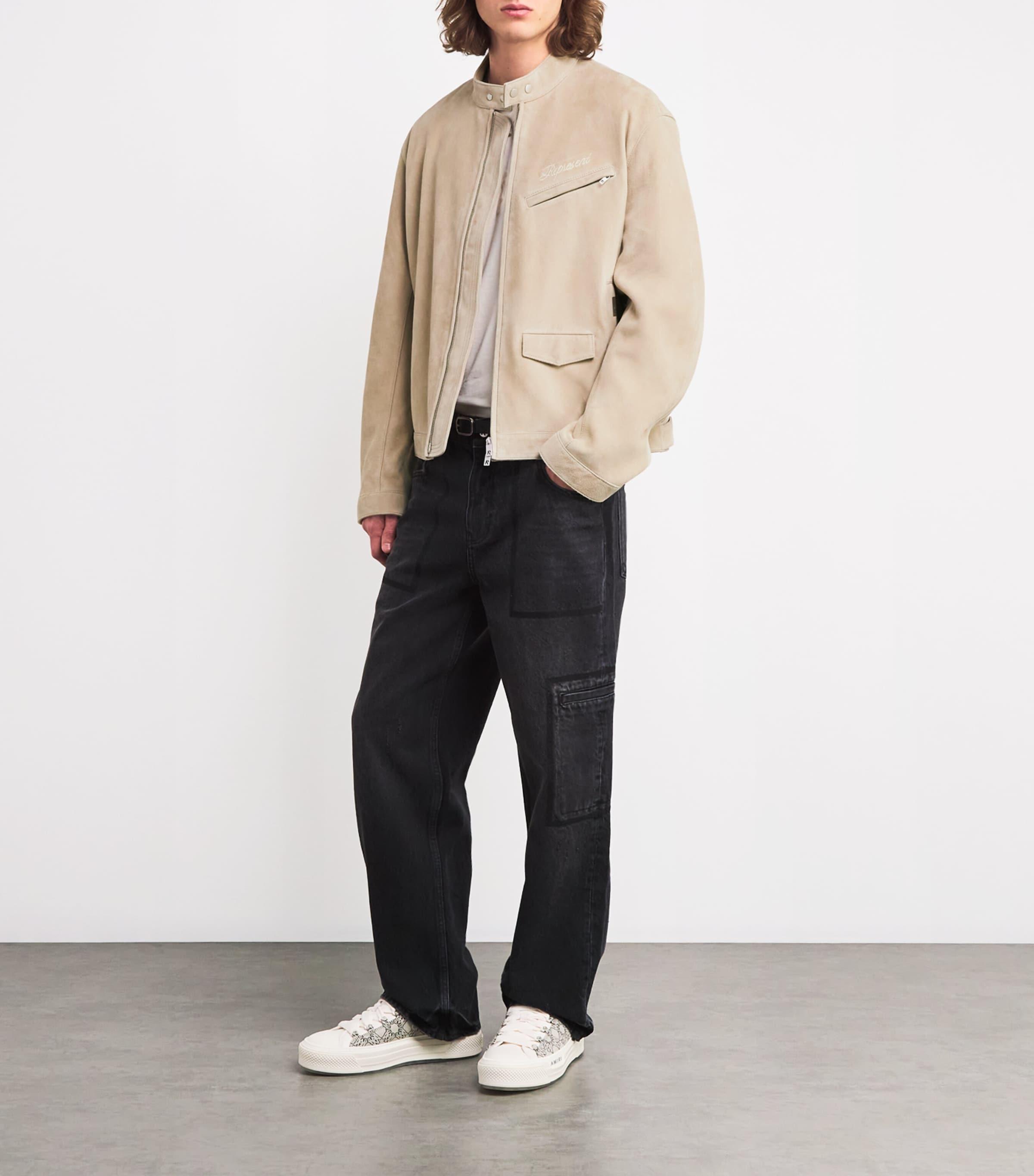 Represent Suede Overdrive Jacket in Natural for Men Lyst UK