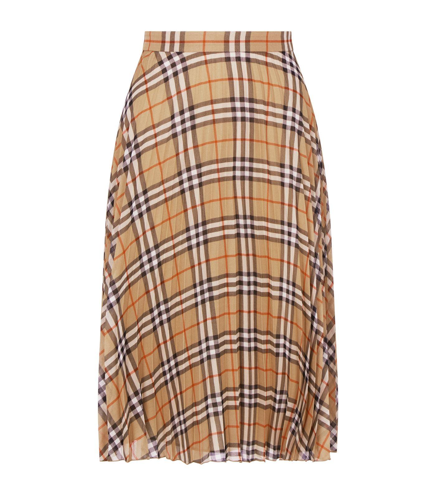 burberry midi skirt