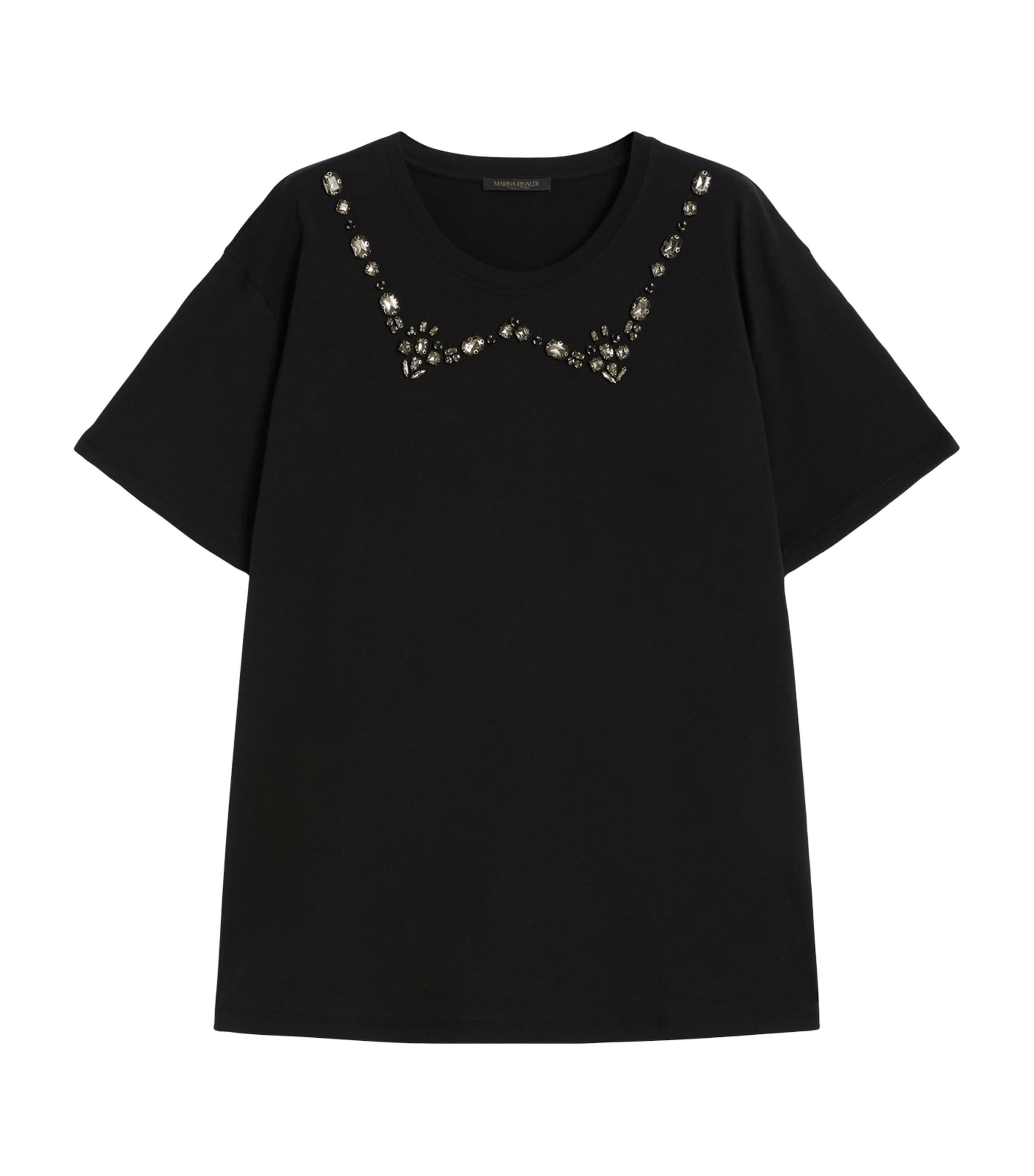 Marina Rinaldi ★ コットン ジュエル装飾 リード Tシャツ Marina Rinaldi T-shirts for Women | Online Sale up to 75