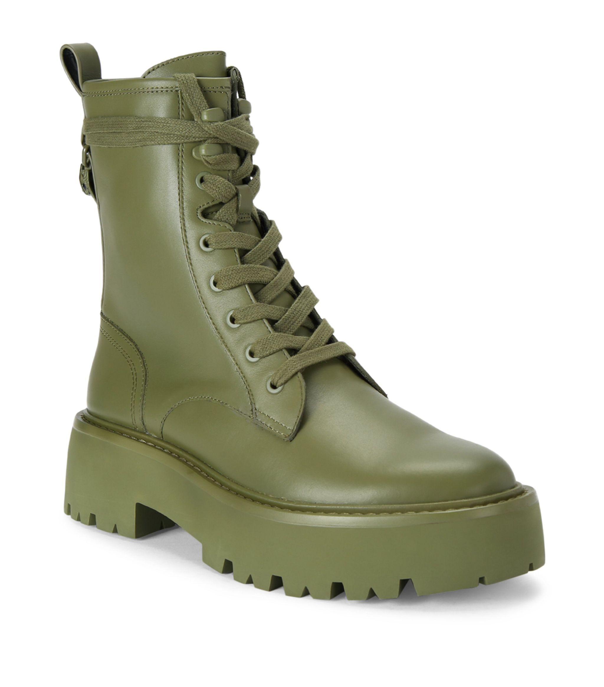 Leather Matilda Combat Boots