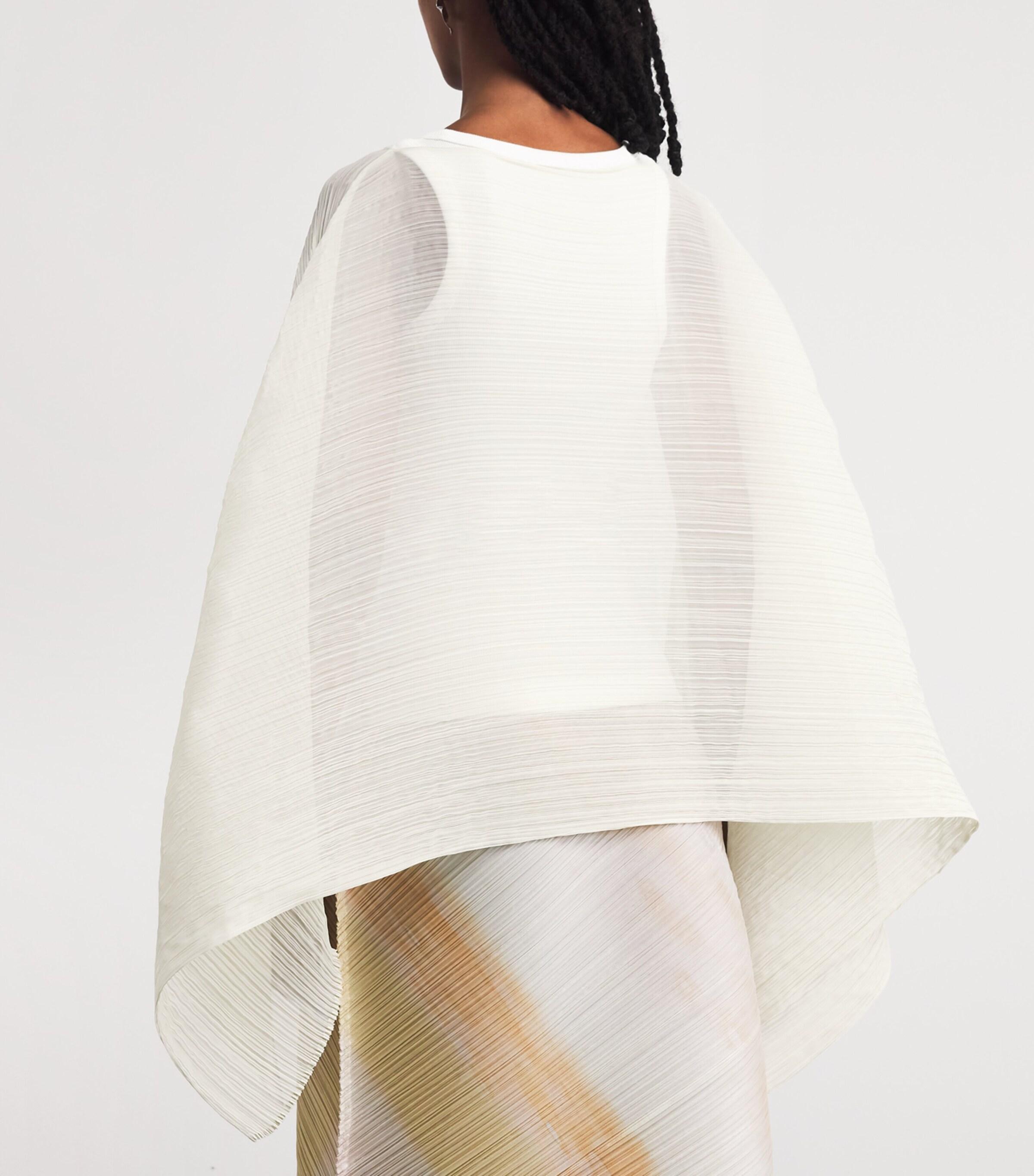 小物 PLEATS PLEASE MADAME-T SMALL WHITE Pleats Please Issey Miyake Madame-T May Stole in White | Lyst