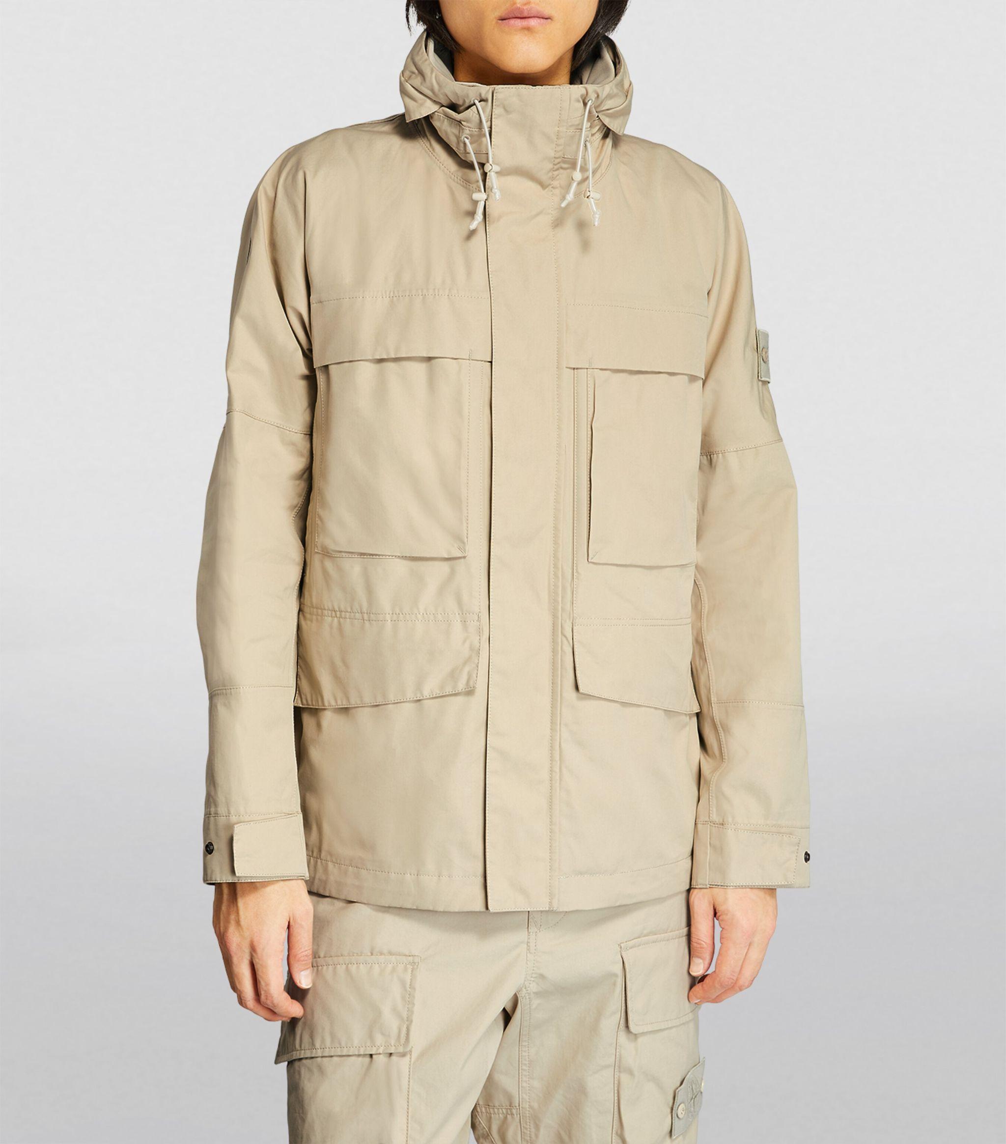 Stone Island Ghost Piece O-ventile Parka in Natural for Men | Lyst