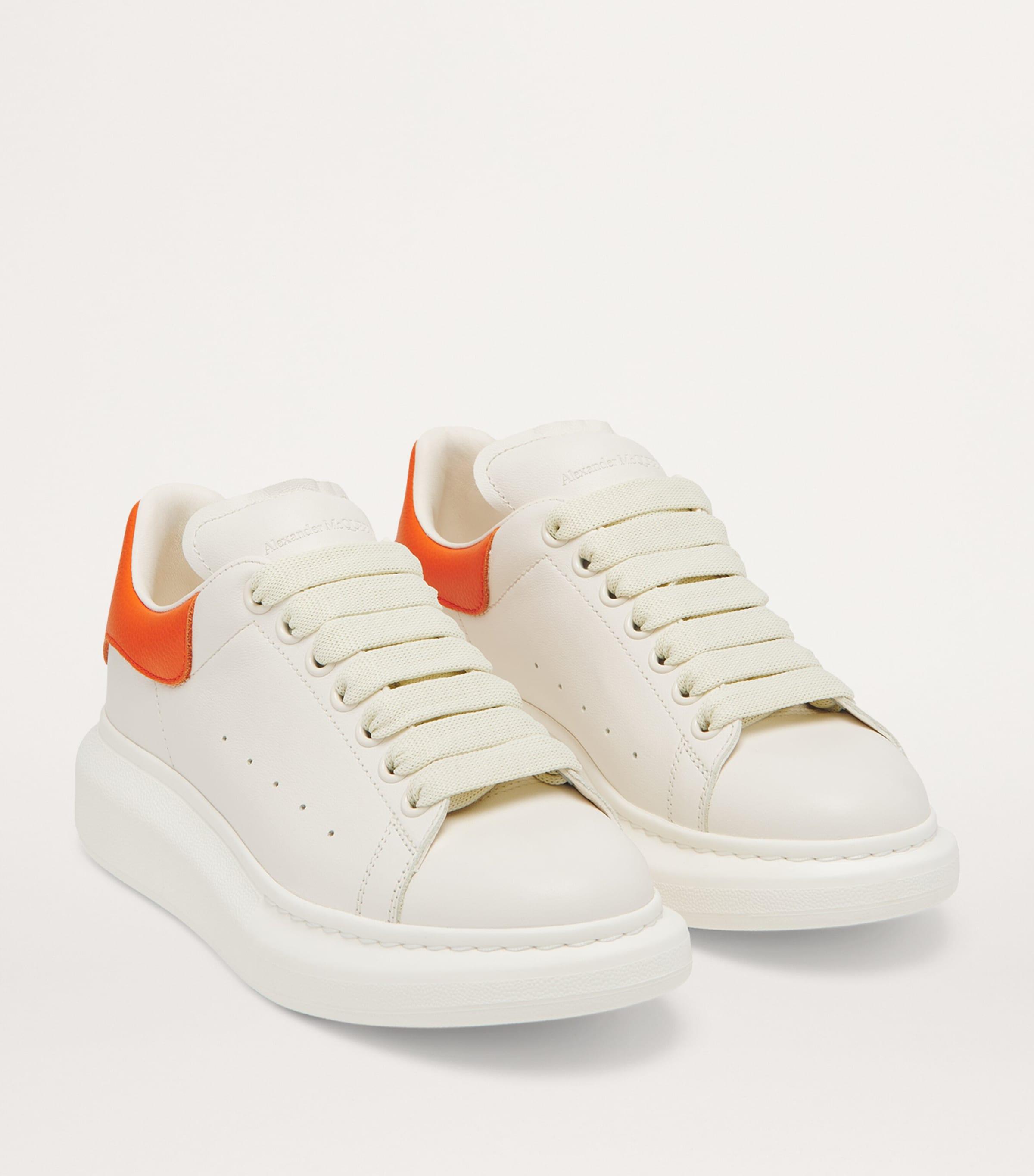 McQueen Leather Oversized Sneakers in White for Men Lyst UK
