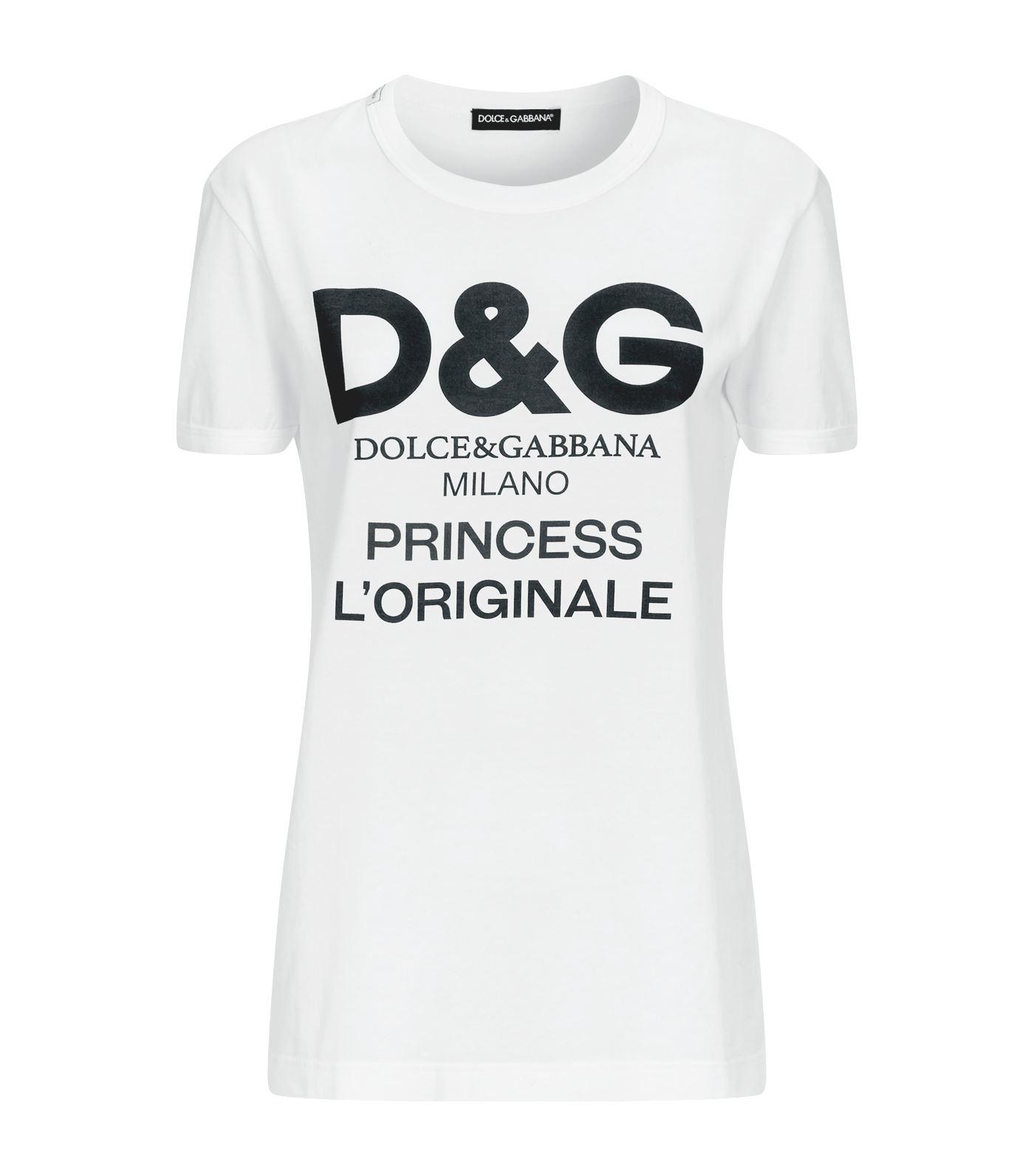 Dolce & Gabbana Princess L'originale T-shirt in White | Lyst