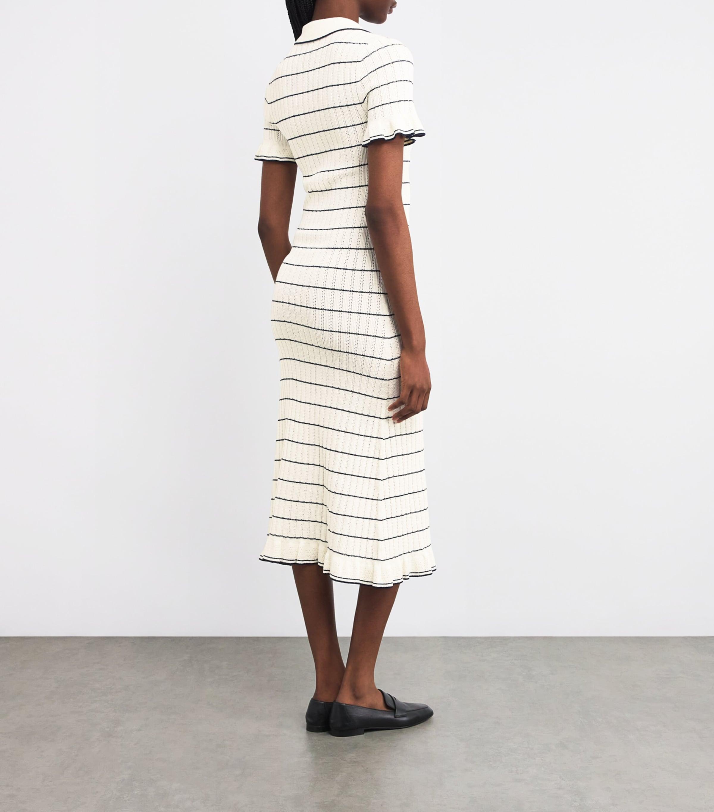 celestina knit dress Gold Celestina Draped Maxi Dress