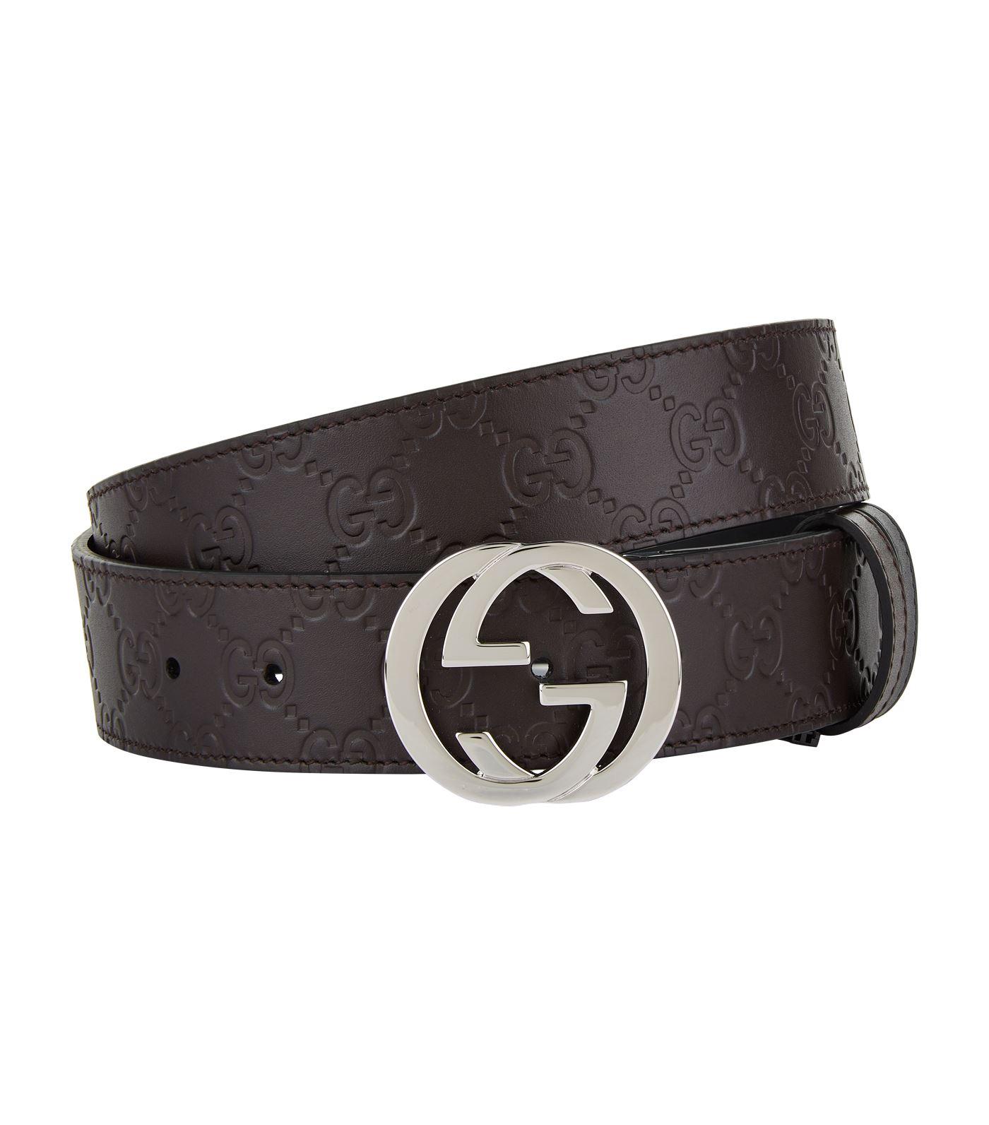 gucci belt all black mens