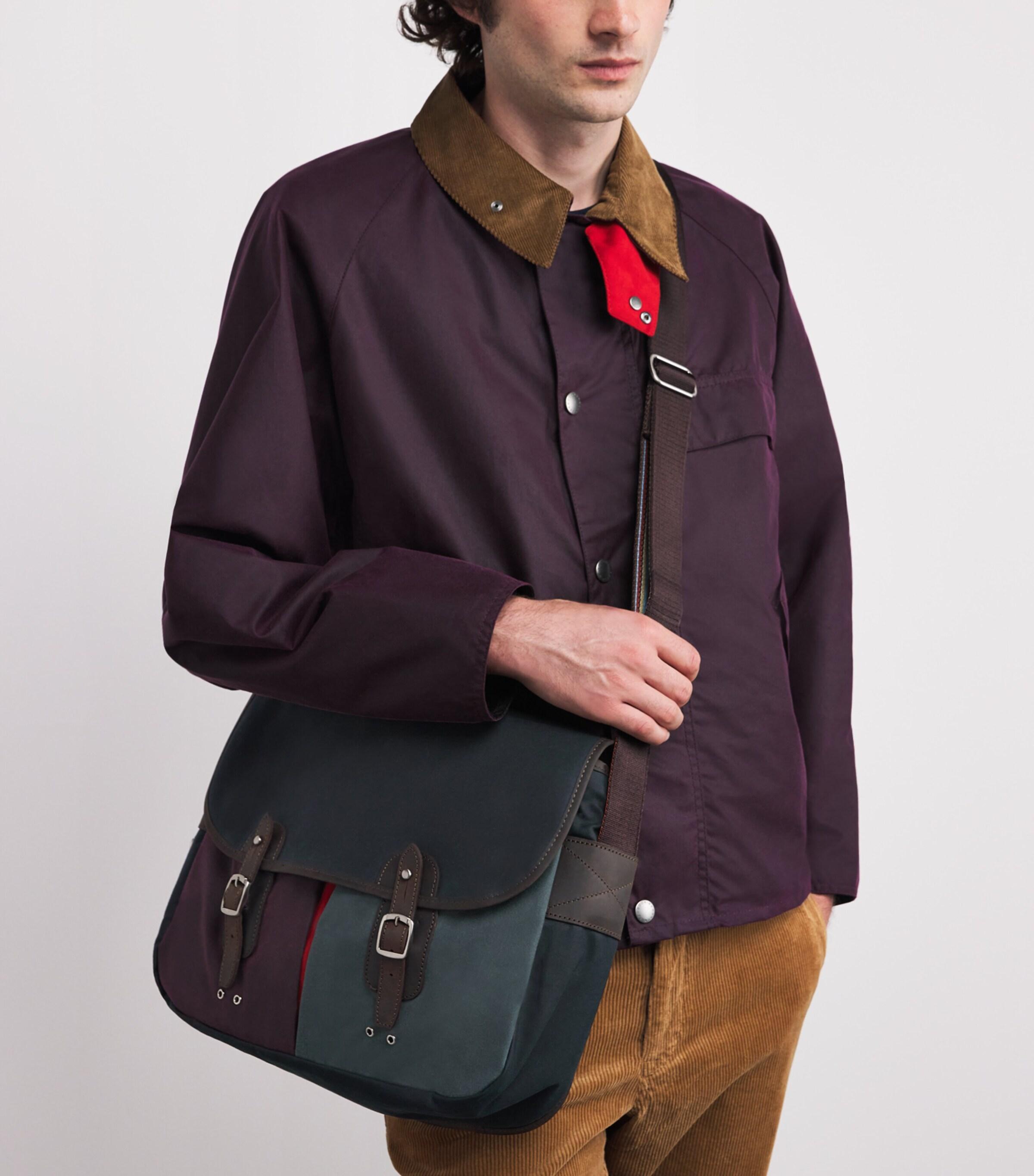 Barbour X Paul Smith Tarras Cross-Body Bag in Black for Men | Lyst
