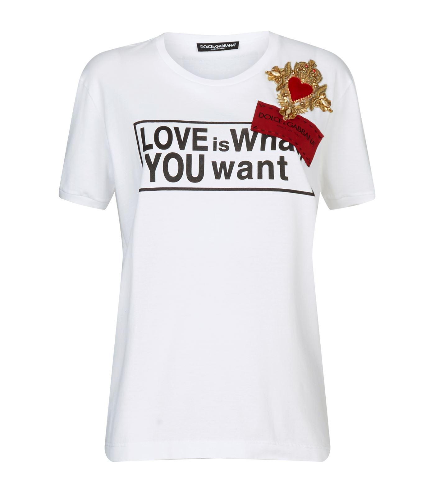 Dolce \u0026 Gabbana Embroidery Cotton T 