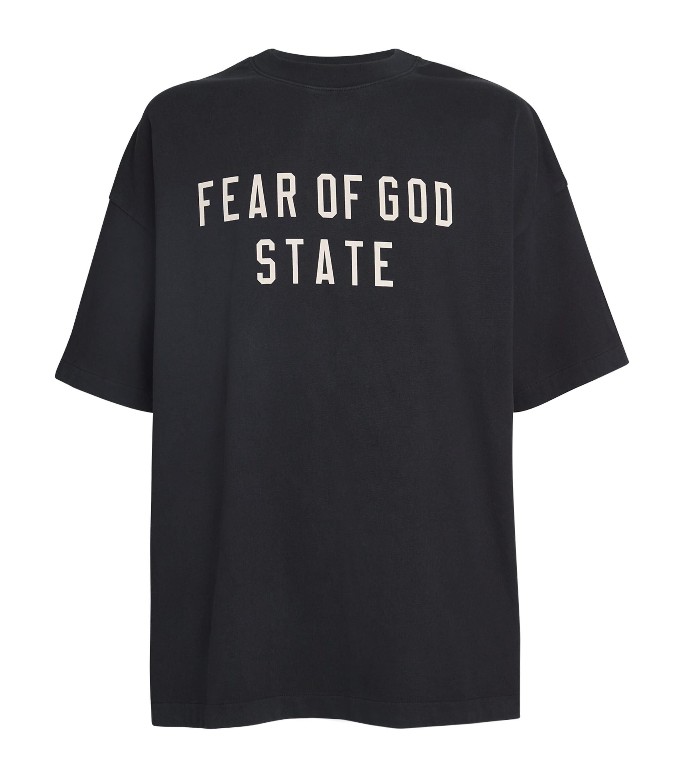 ロゴがポイント♪【Fear of God】8 T-shirt FEAR OF GOD 8 Oversized Logo-Print Cotton-Jersey T-Shirt for
