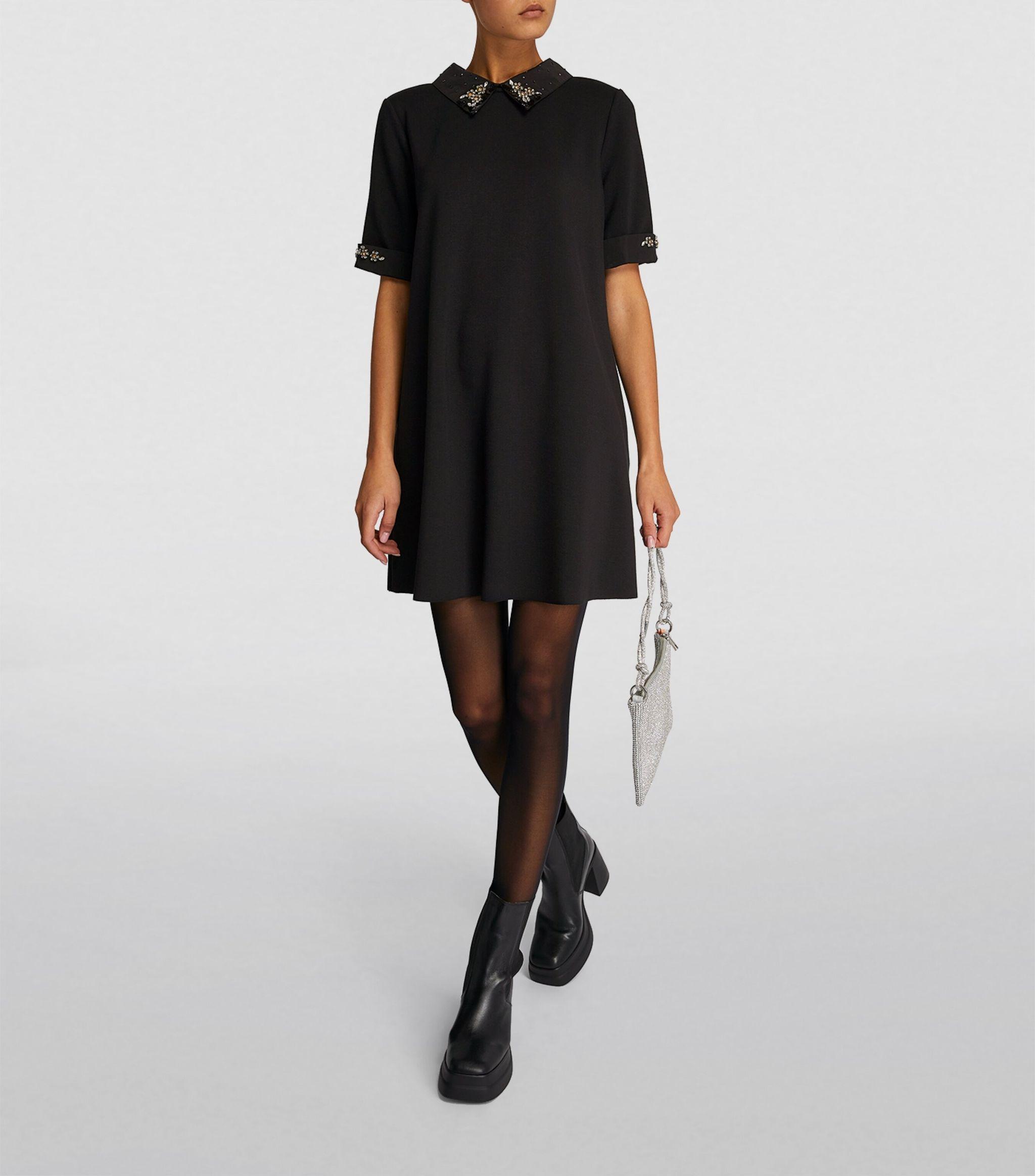 MAX&Co. Embellished Shift Dress in Black | Lyst