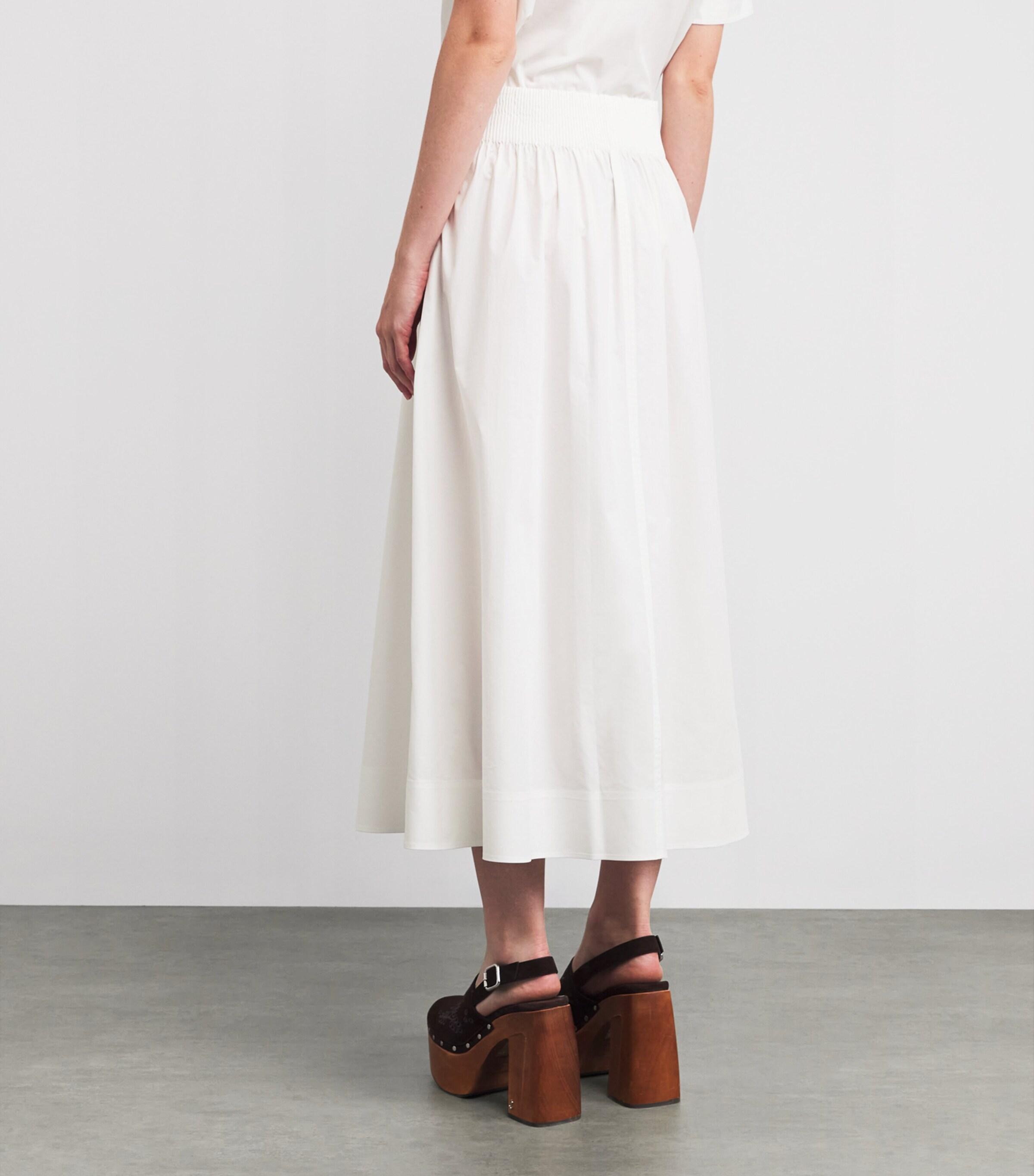 スカート TORY BURCH Cotton skirt with logoed buttons WHITE Cotton skirt with logoed buttons TORY BURCH - Nugnes1920