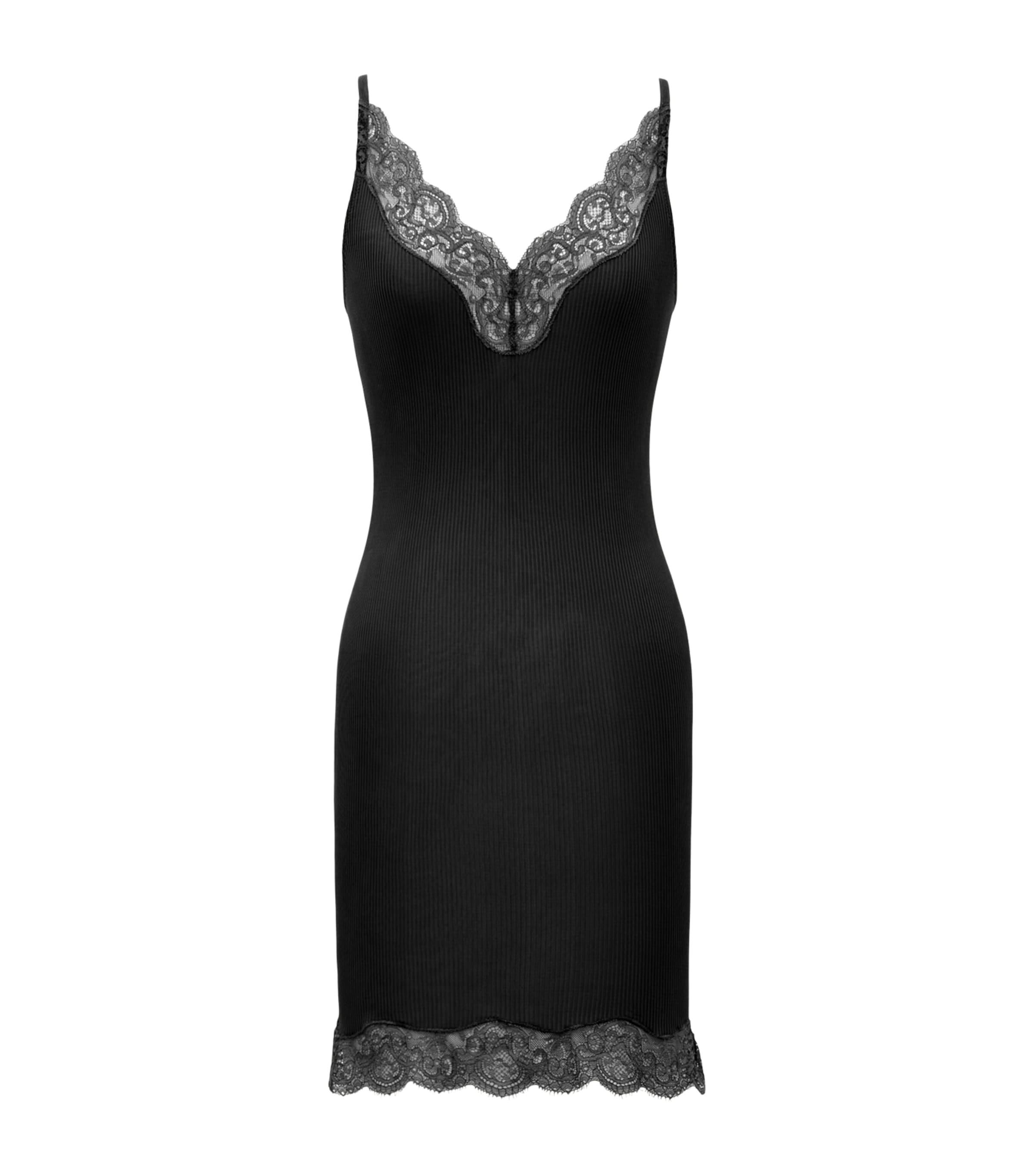 black silk lace mini dress Airabella Lace Mini Dress Black Petite