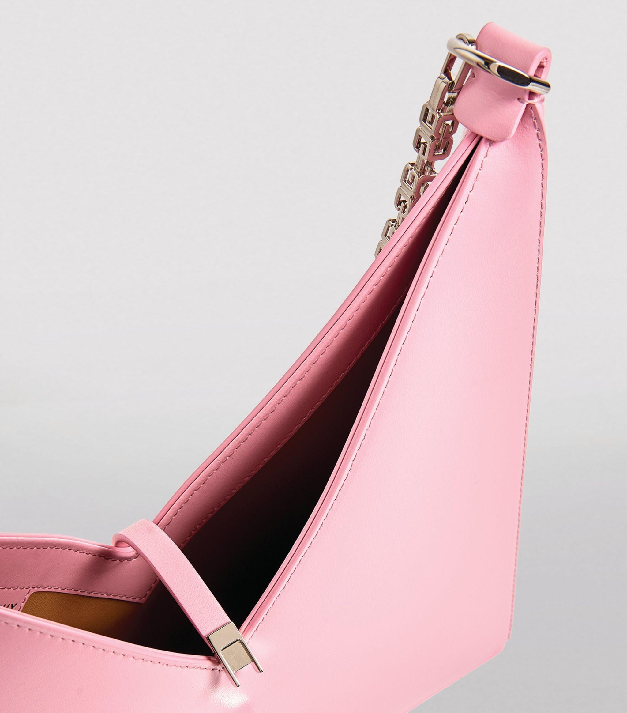 Givenchy Small Leather Cut Out Shoulder Bag in Pink - Lyst