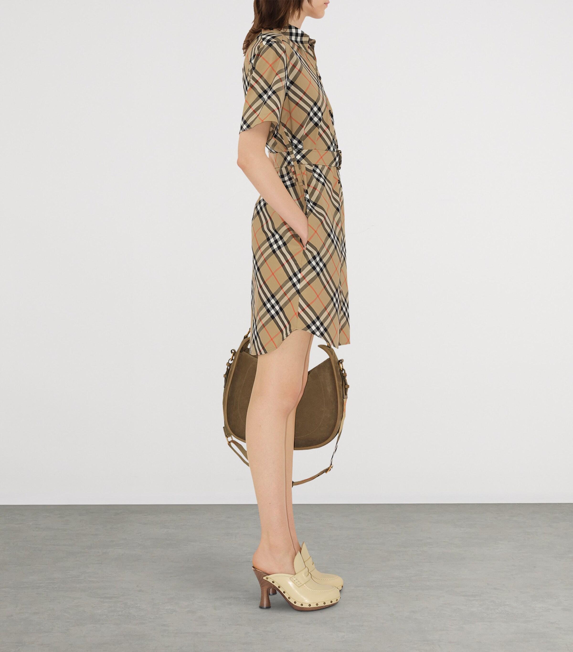 【BURBERRY】Check Cotton Relaxed Dress/関税+全国送料込み 3917DCA0-1C76-442B-8AEA-