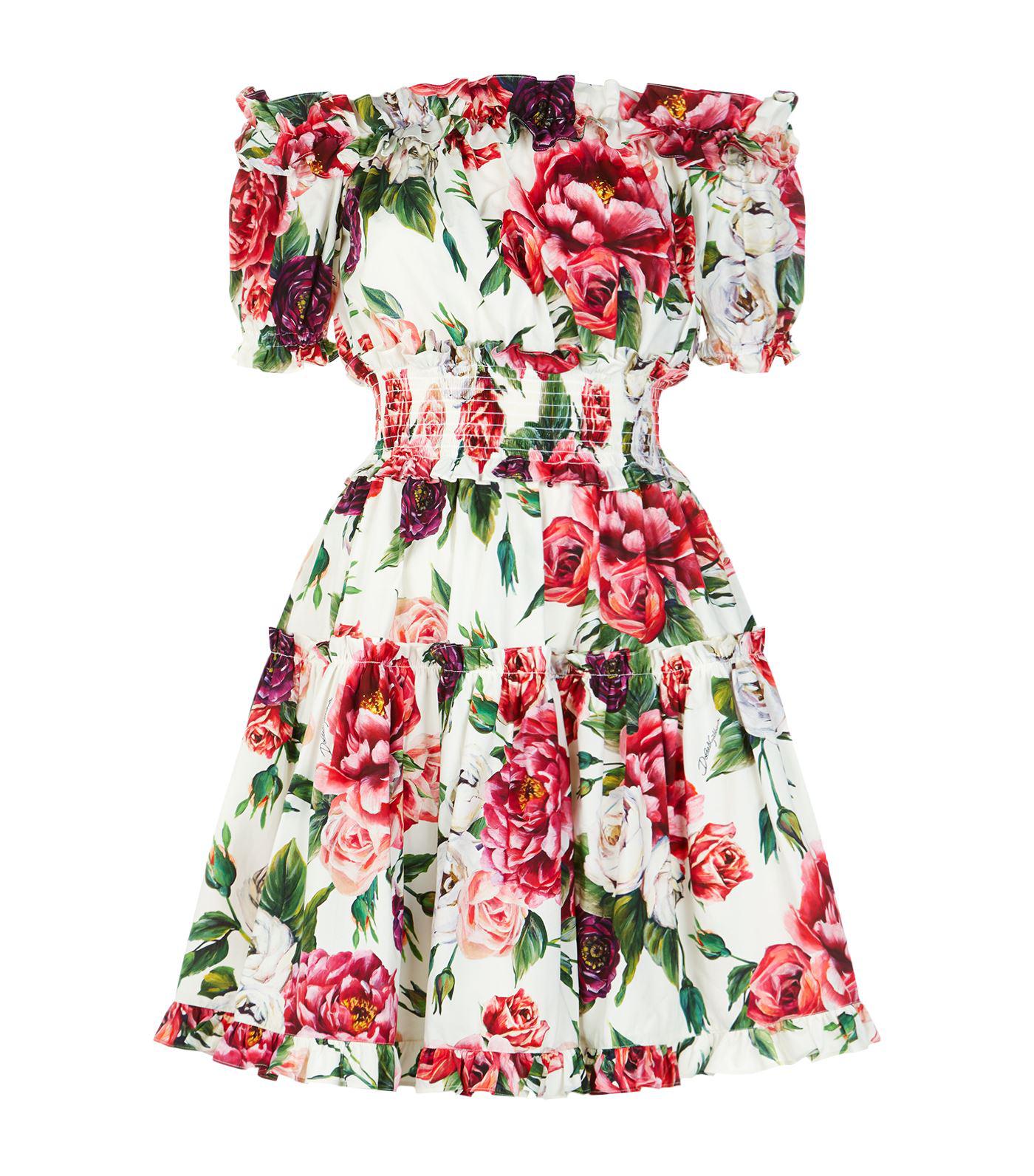 Dolce gabbana peony clearance skirt