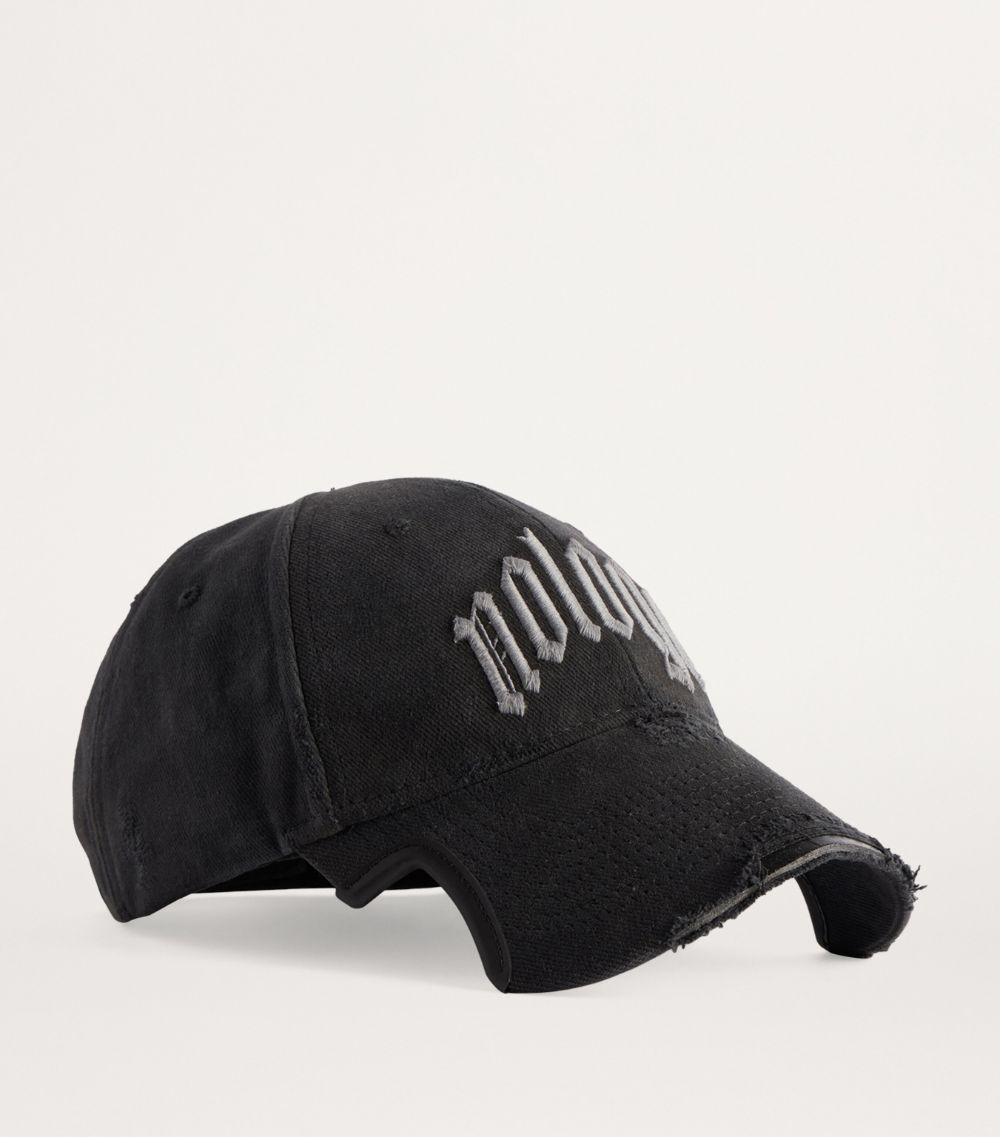 Balenciaga Cotton Nologo Baseball Cap in Black for Men | Lyst