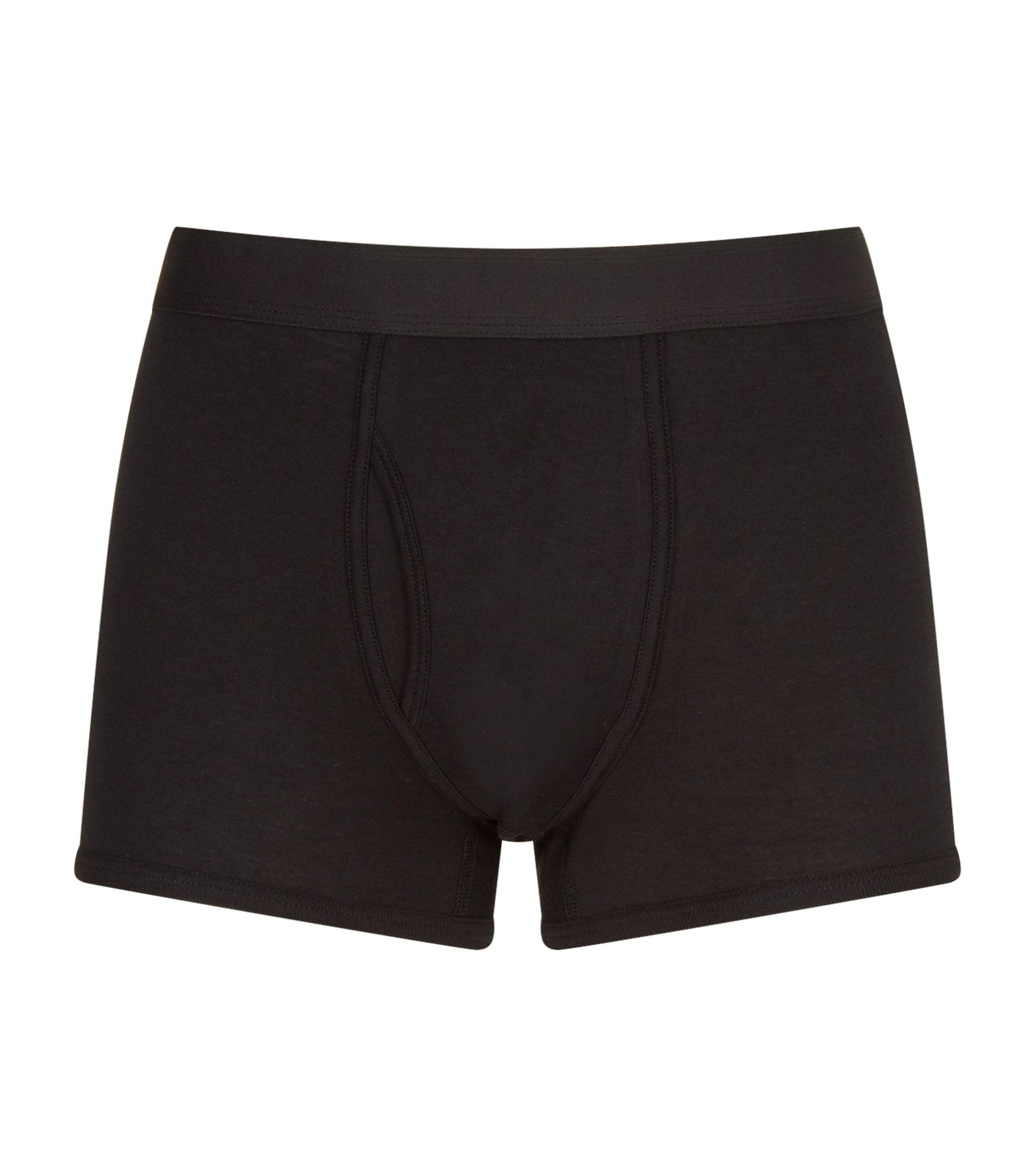 Sunspel Cotton Low-rise Trunks in Black for Men - Lyst