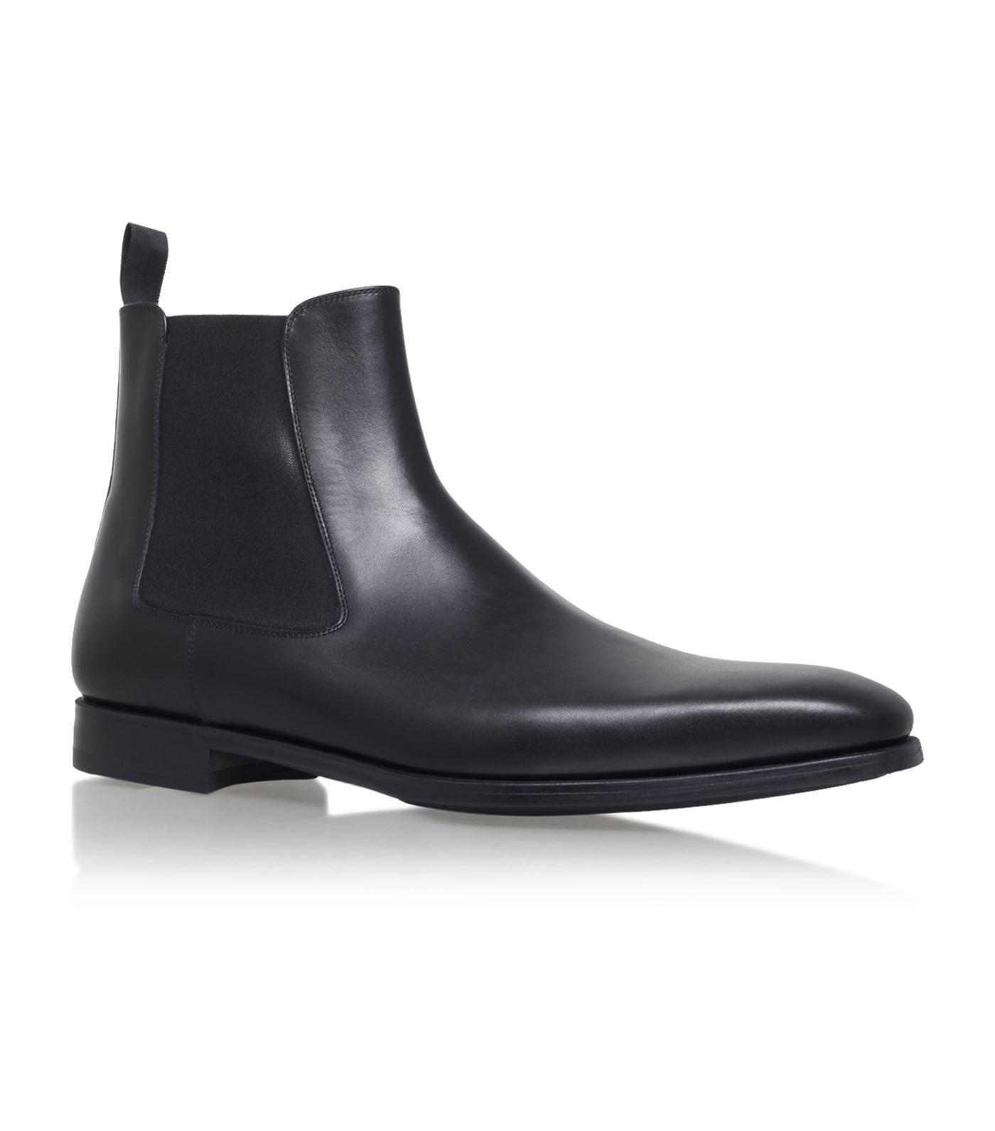 Lyst - Magnanni Shoes Leather Chelsea Boot in Black for Men