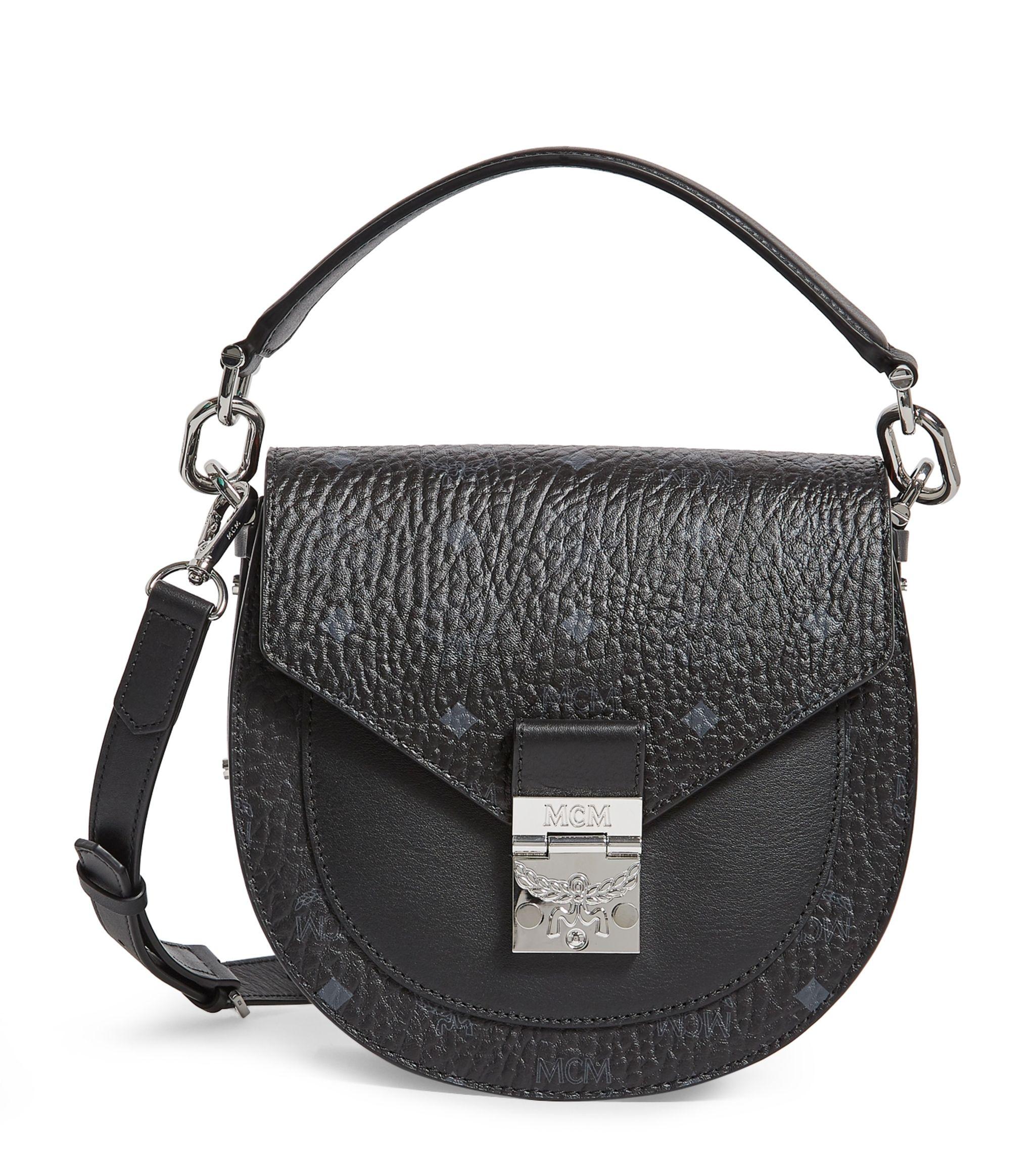 mcm black shoulder bag