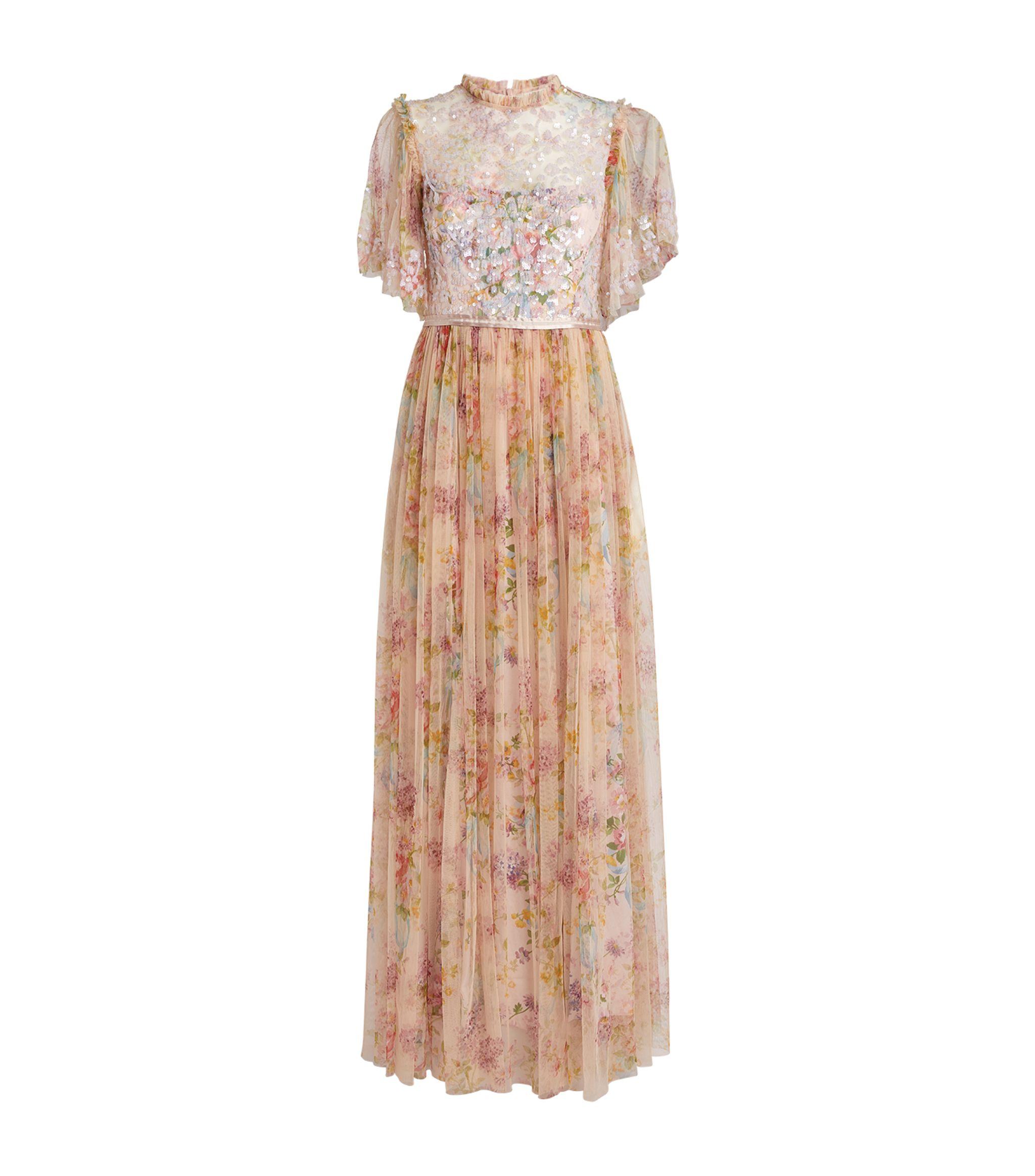 Needle and thread top garland floral dress