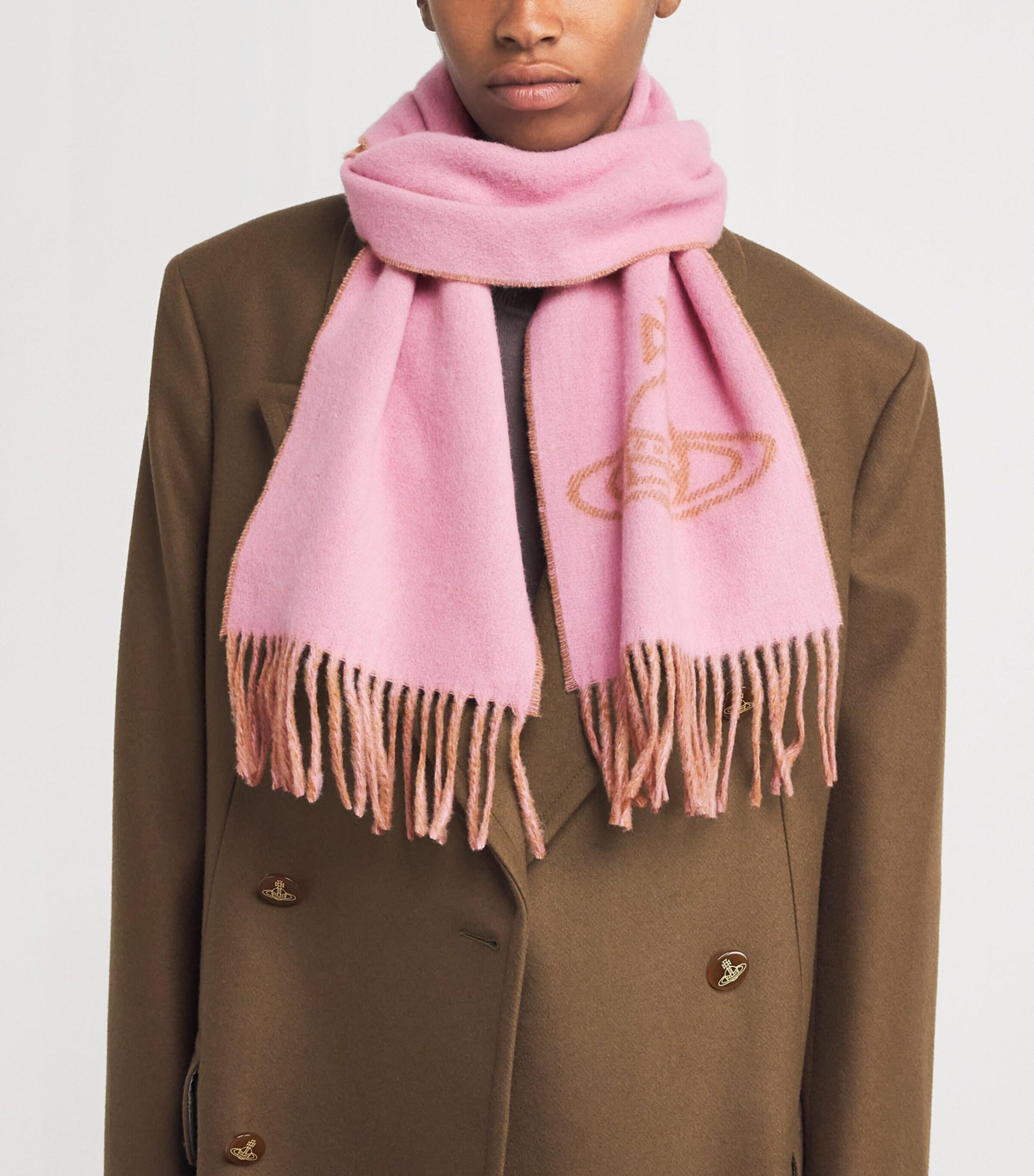Vivienne Westwood Wool Orb Scarf in Pink | Lyst