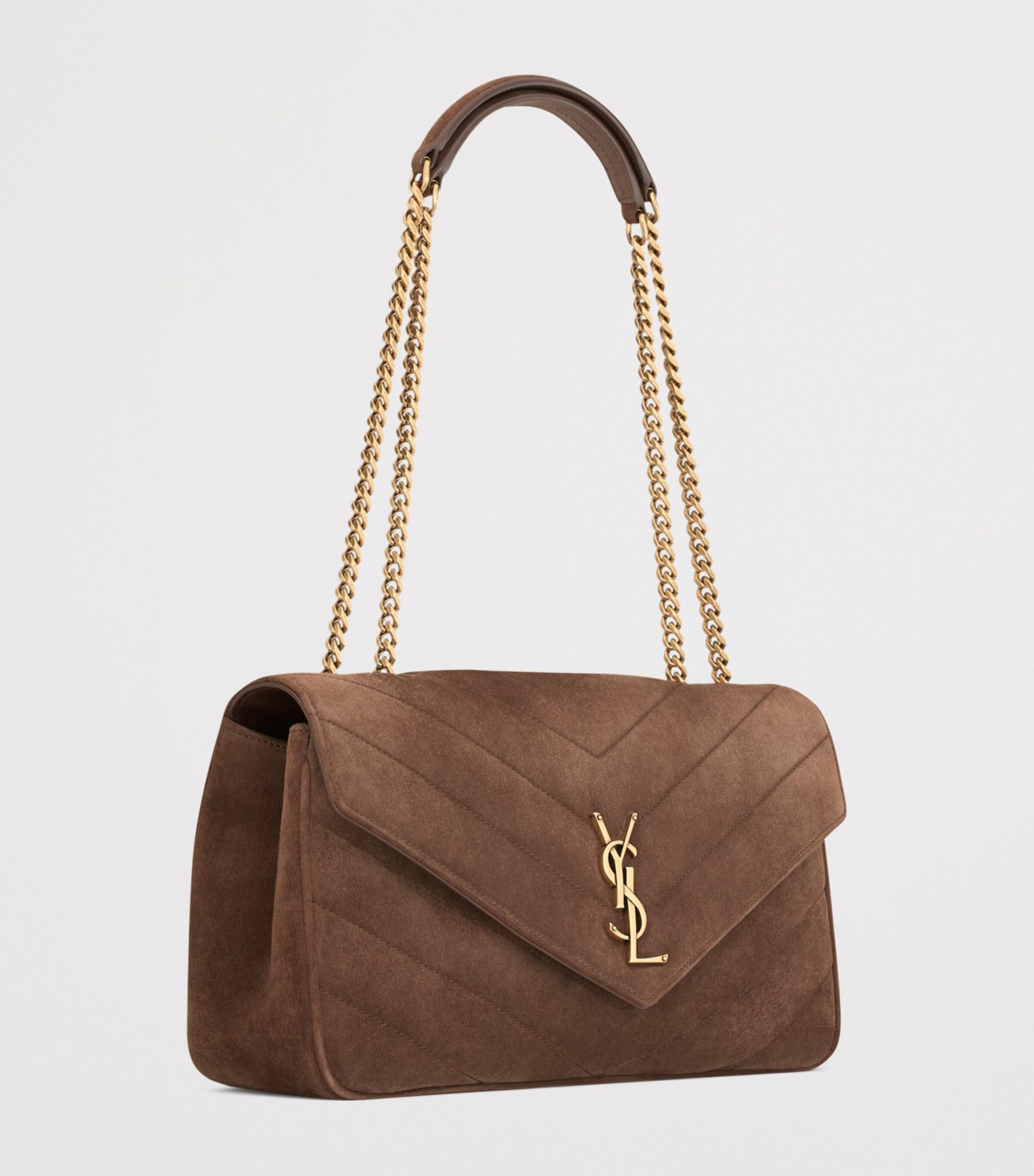 Suede Bag Ysl Purse Brown Saint Laurent Women's' Le à Bea Suede