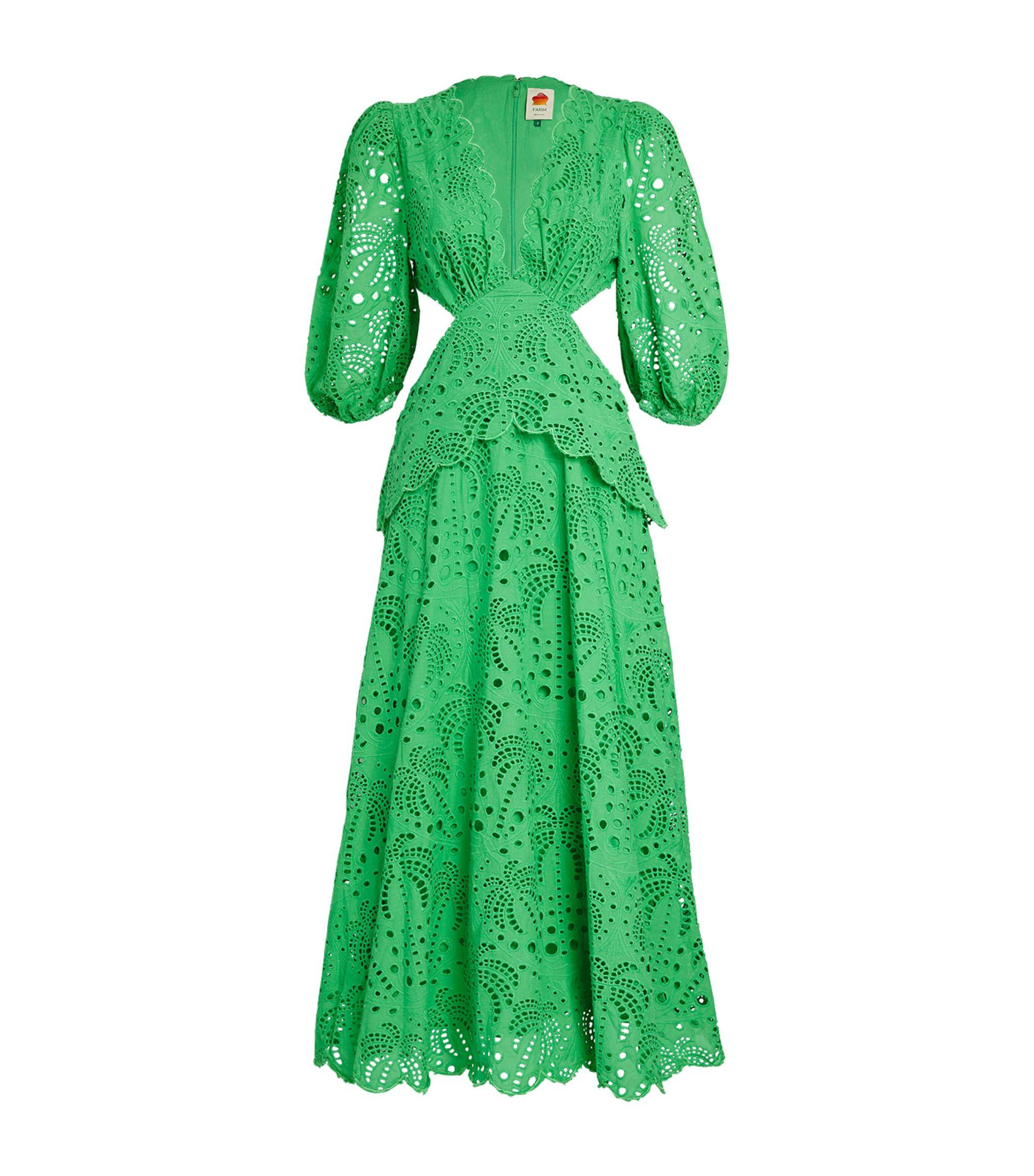 white christmas dresses Broderie Anglaise White Cotton Shirtdress Mini Dress main image 0