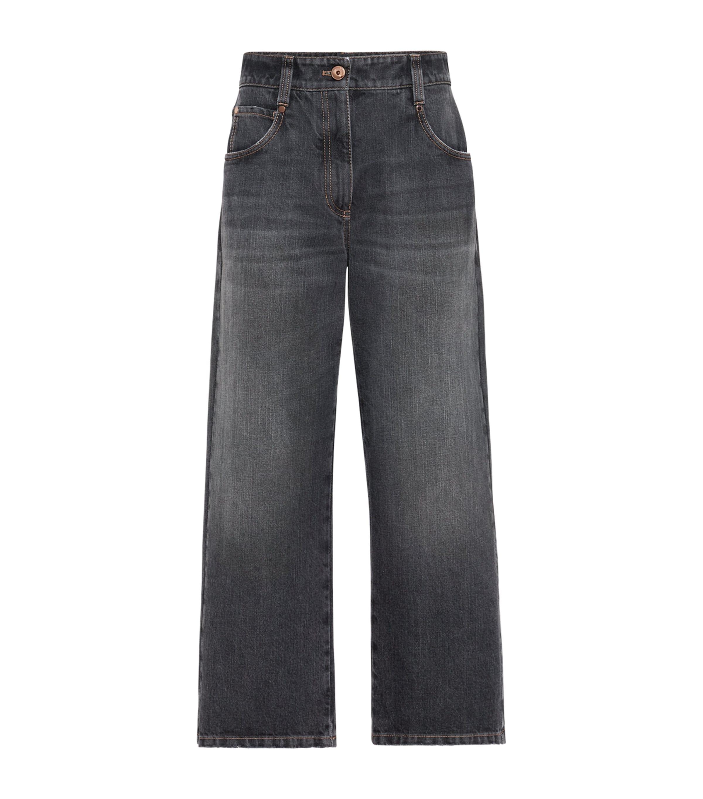 デニム・ジーパン Brunello Cucinelli Contemporary Loose Jeans In Denim Brunello Cucinelli Contemporary Loose Jeans Blue | Wanan Luxury