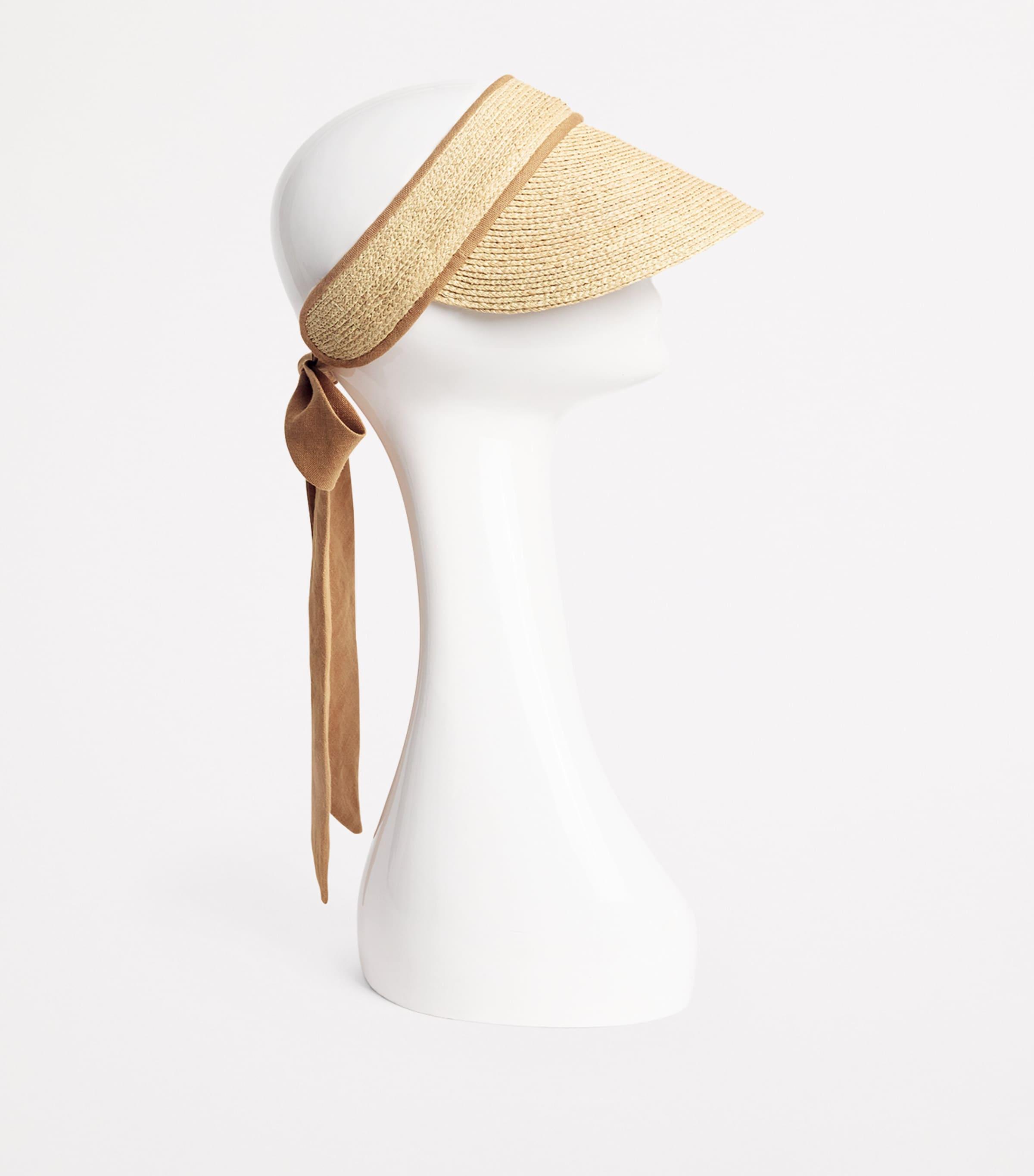Lack Of Color Linen Visor in Natural And Cinnamon Springtime lullabies in our favourite + sun protection  main image 2
