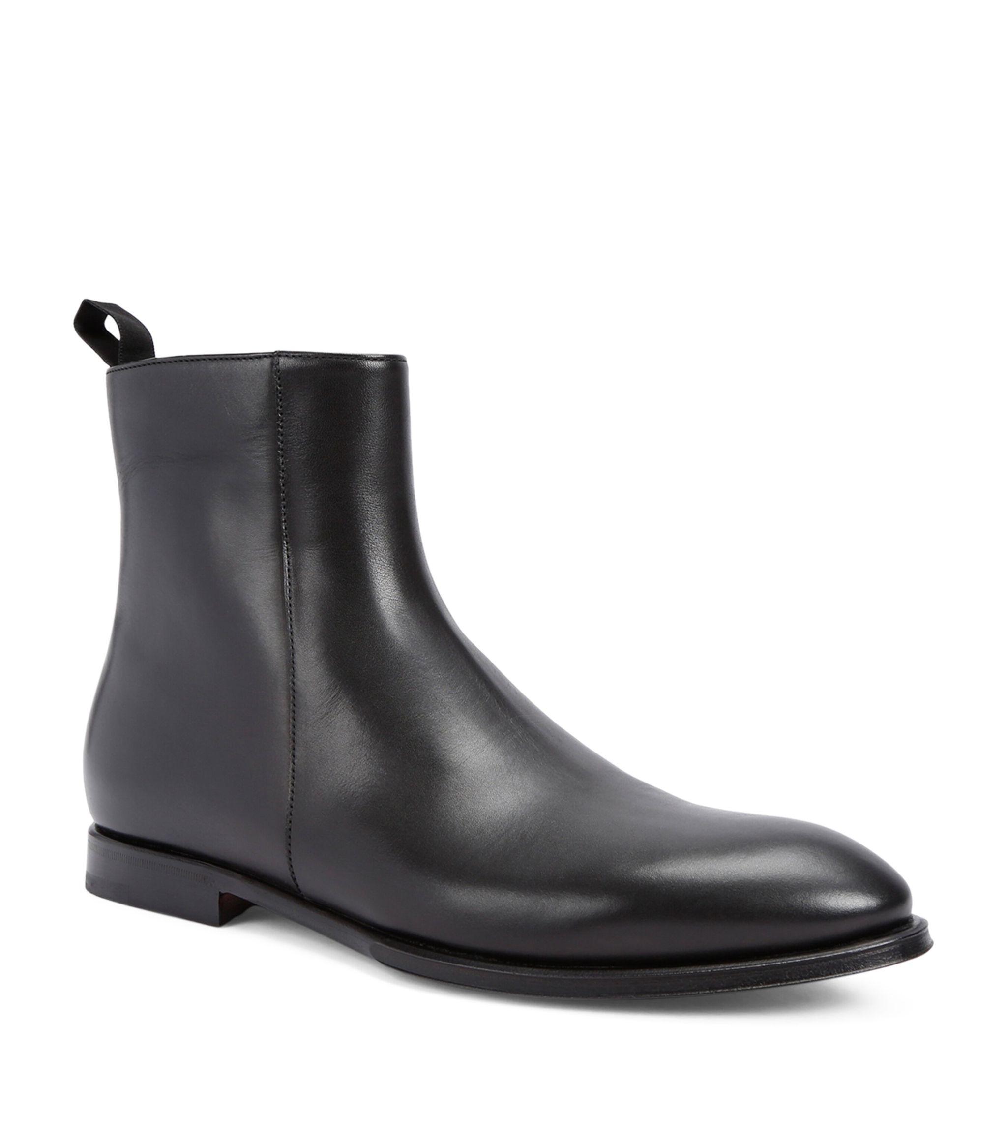 Dolce & Gabbana Leather Runway Chelsea Boots in Black for Men | Lyst