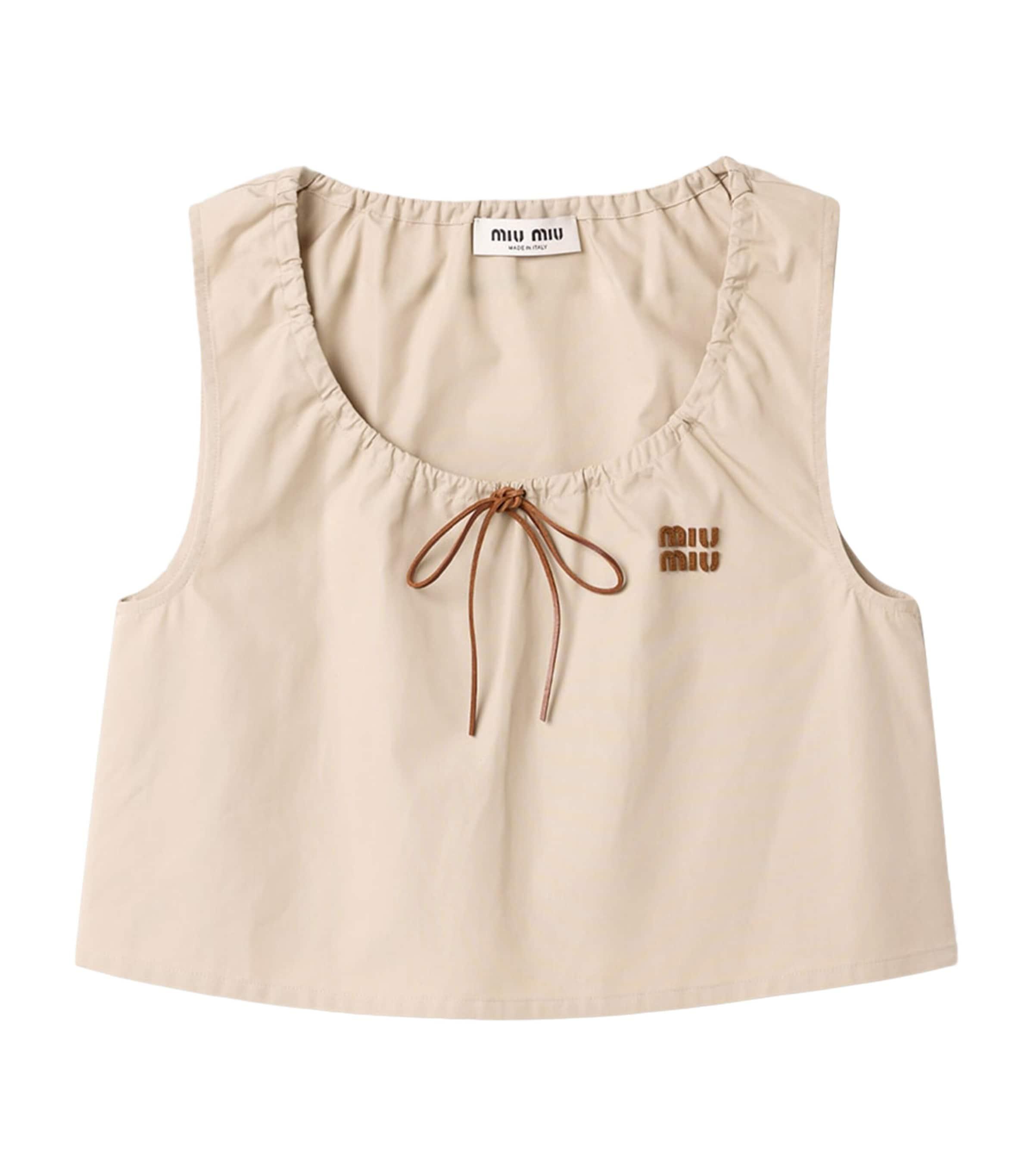 Miu Miu Sleeveless and tank tops for Women | Online Sale up to 32