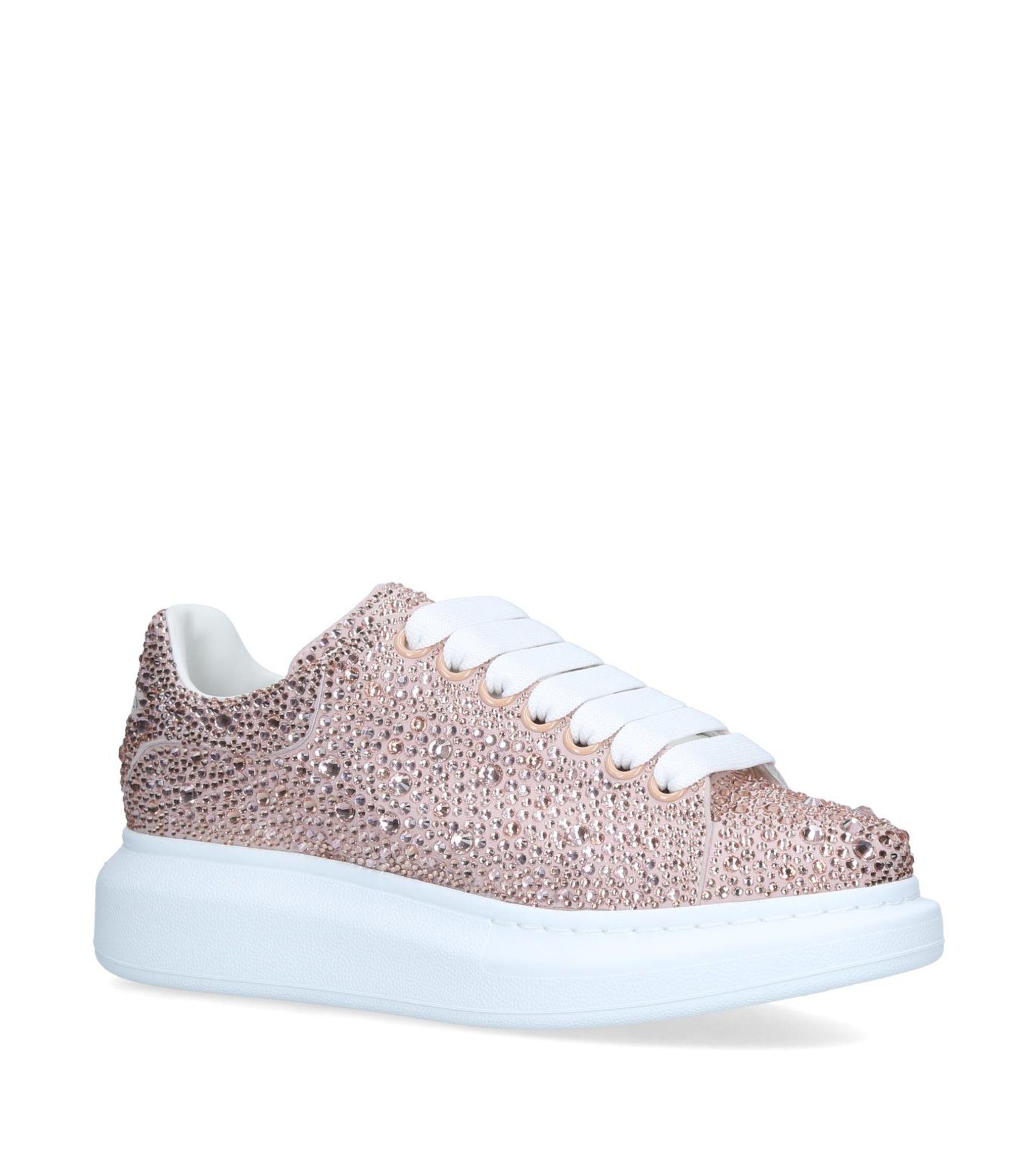 Alexander McQueen Crystal Runway Sneakers in Pink - Save 3% - Lyst