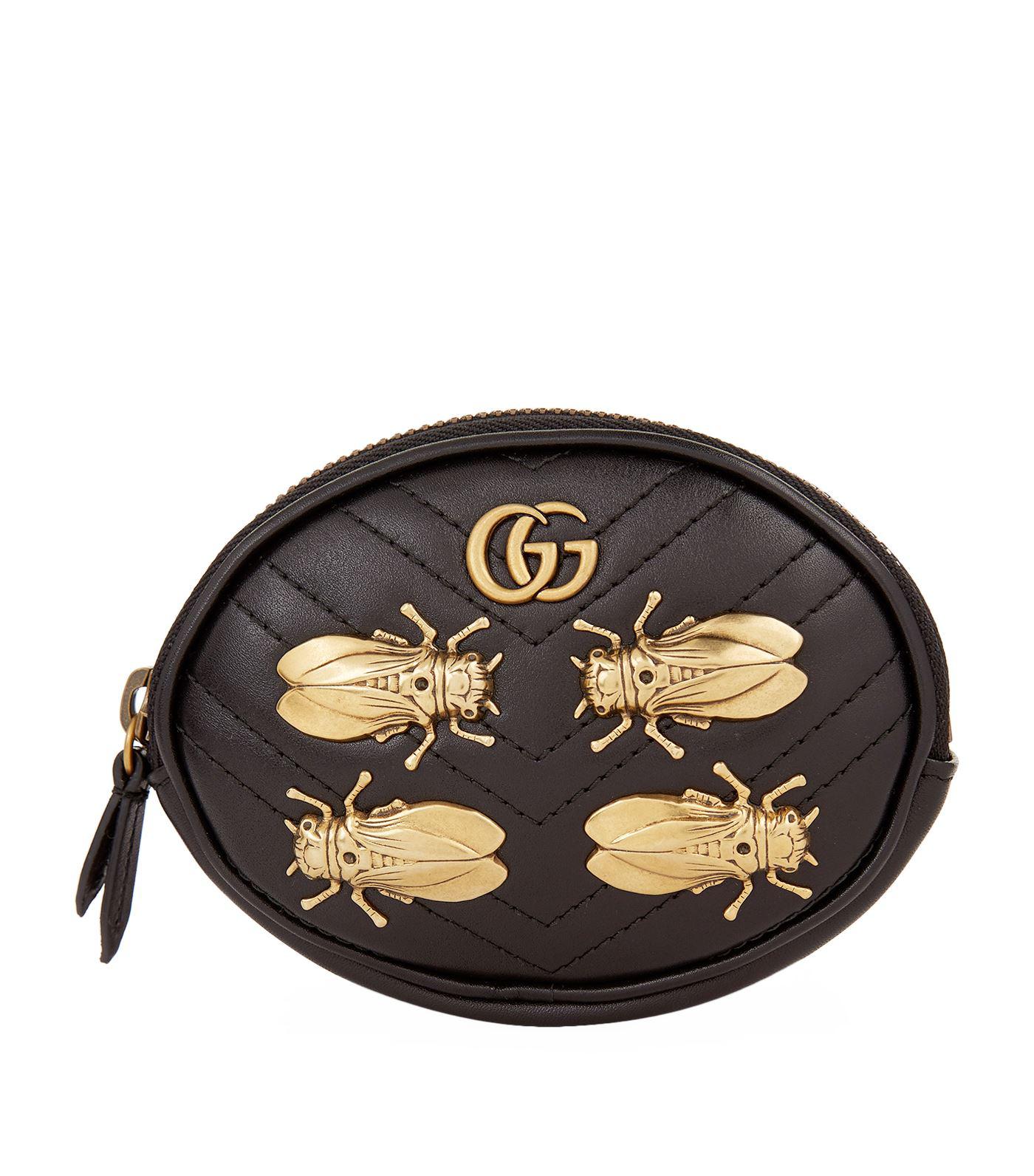 Lyst - Gucci Beetle Bracelet Purse in Black