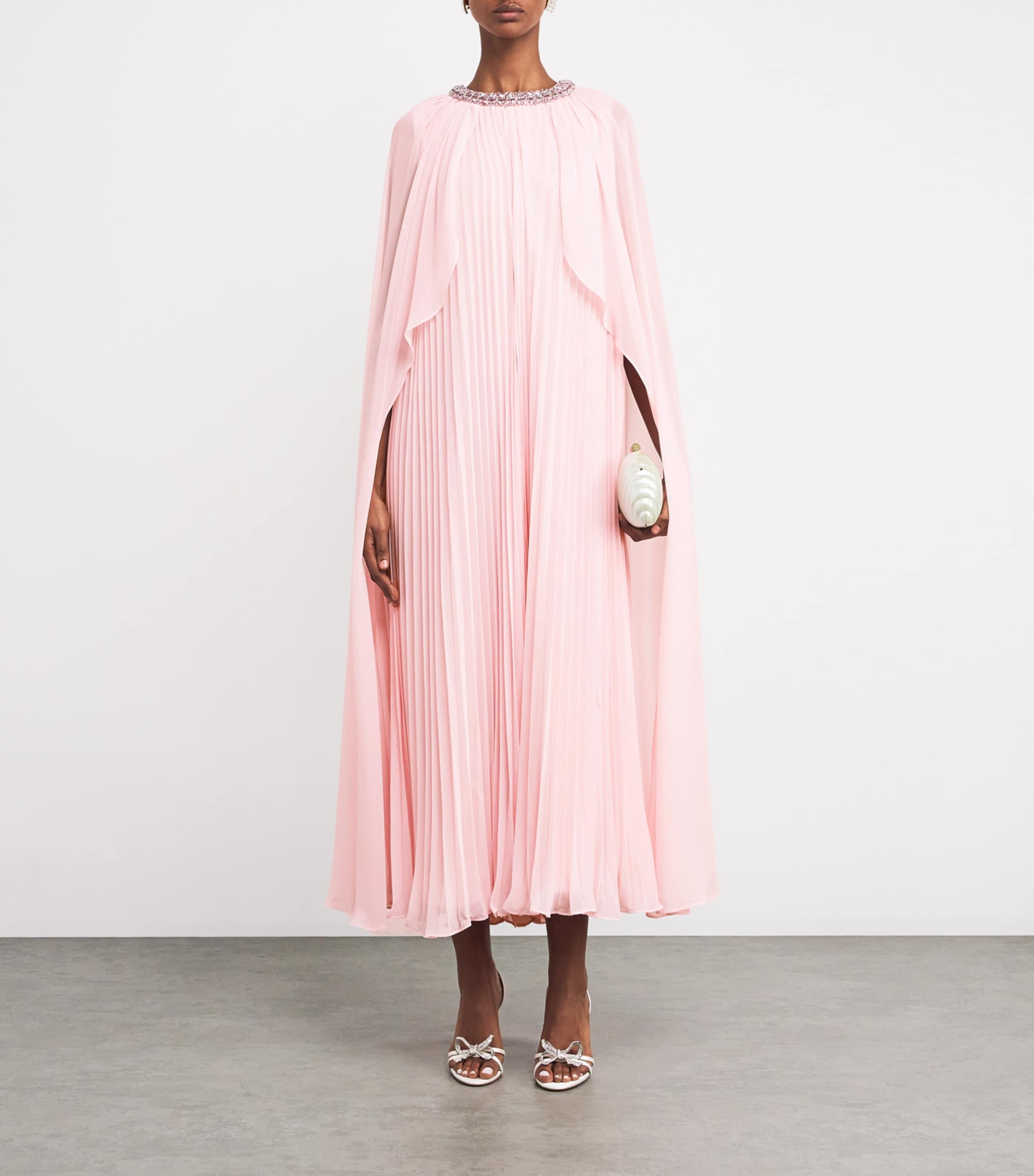 sachin and babi light blue dress Blue Chiffon Cape Midi Dress