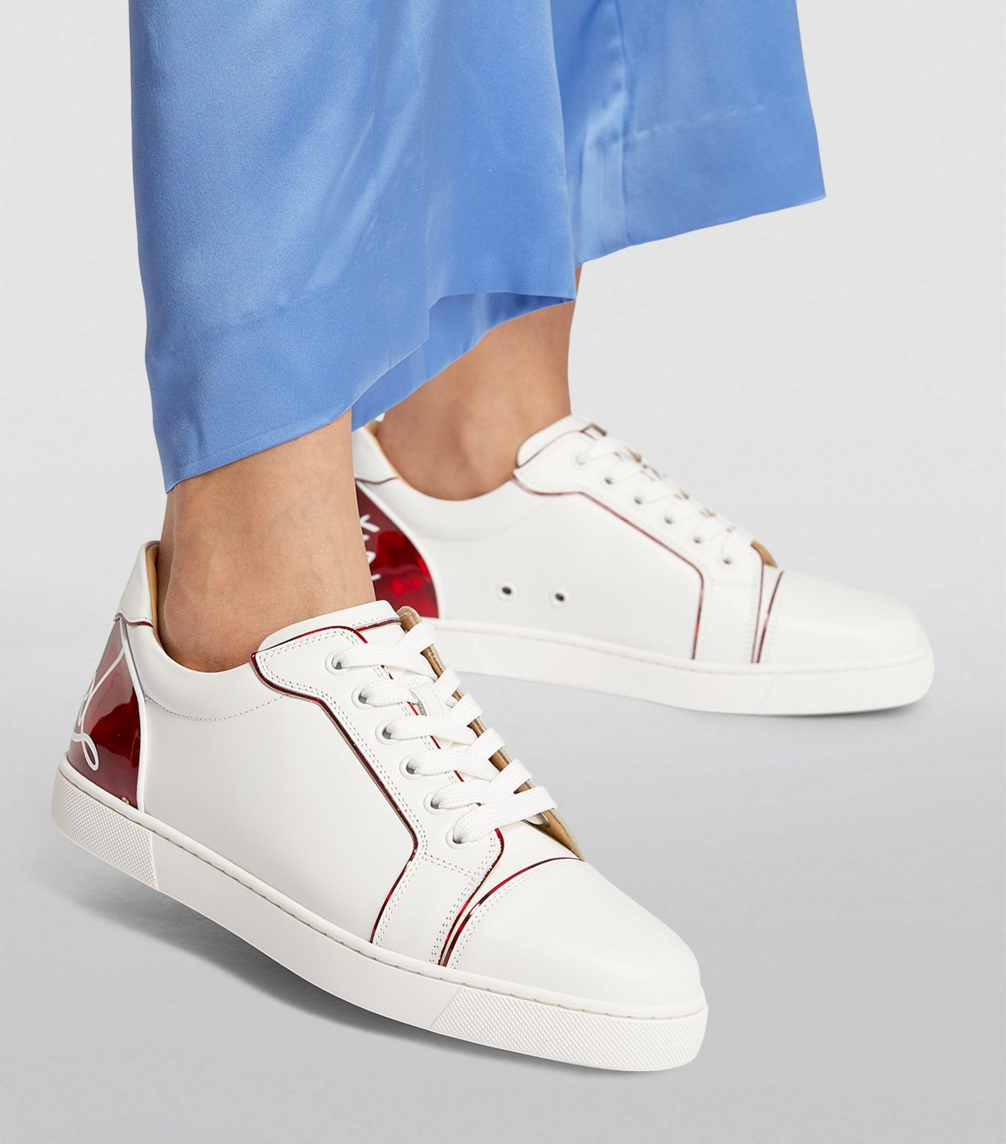 Christian Louboutin FUN VIEIRA Leather Signature Low Top Sneakers Shoes  $895