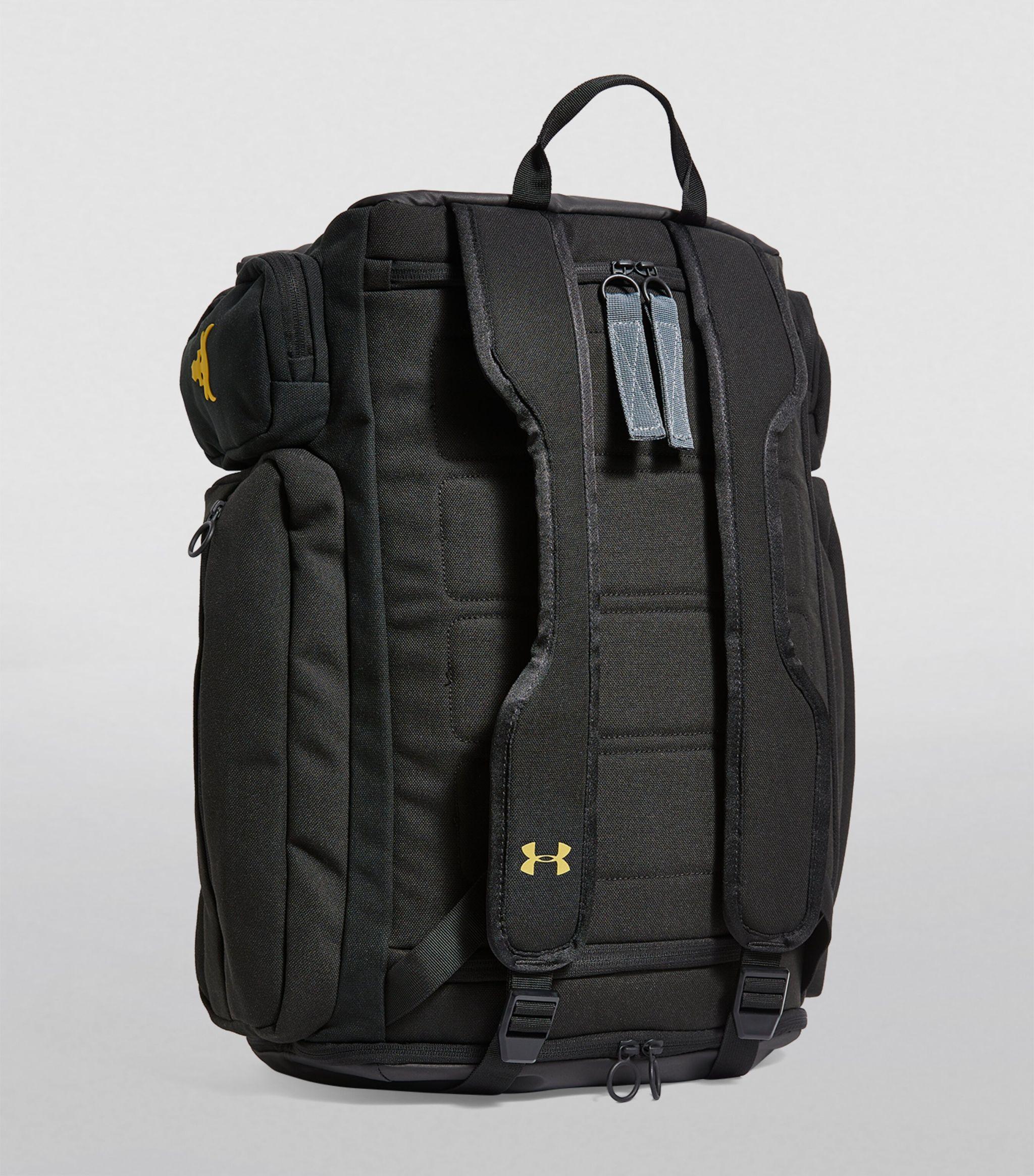 Under Armour Project Rock Duffle Backpack in Black for Men | Lyst