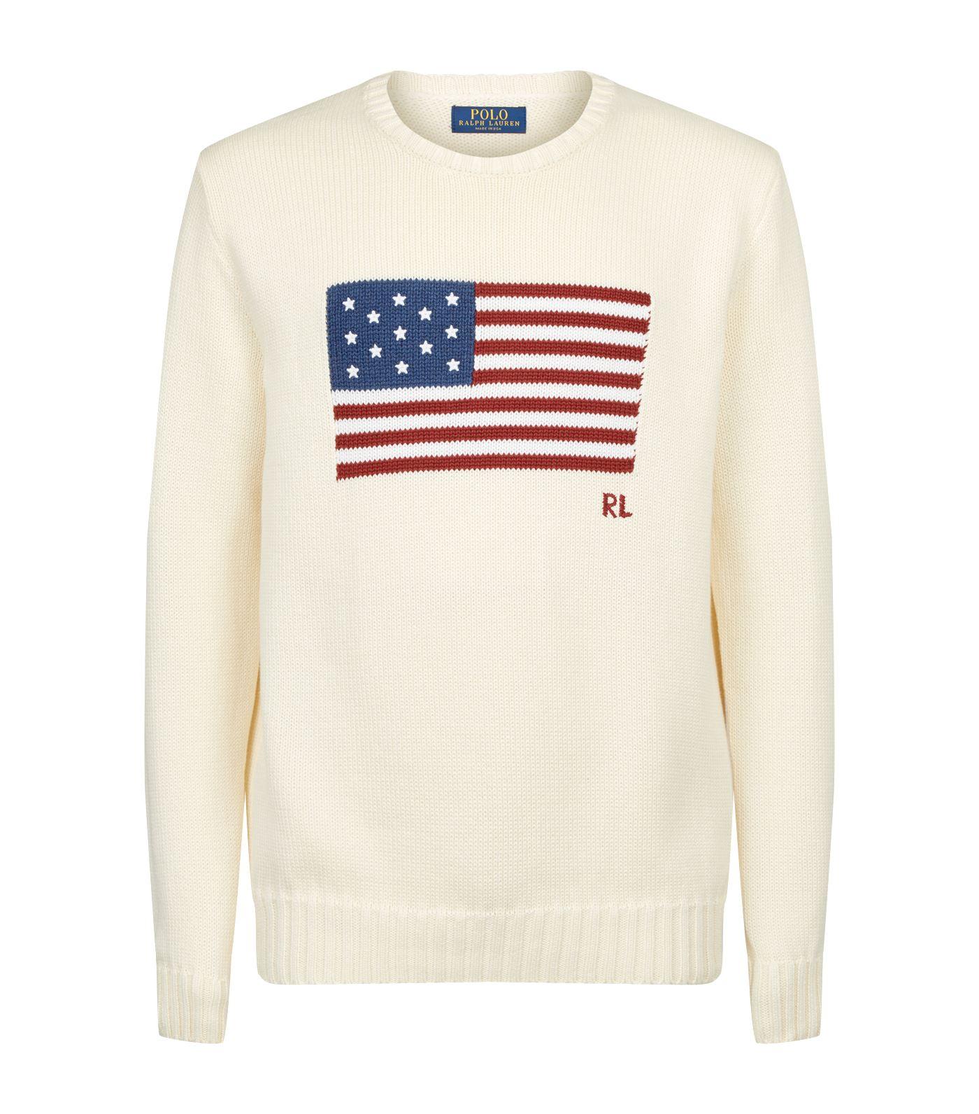 ralph lauren flag sweater