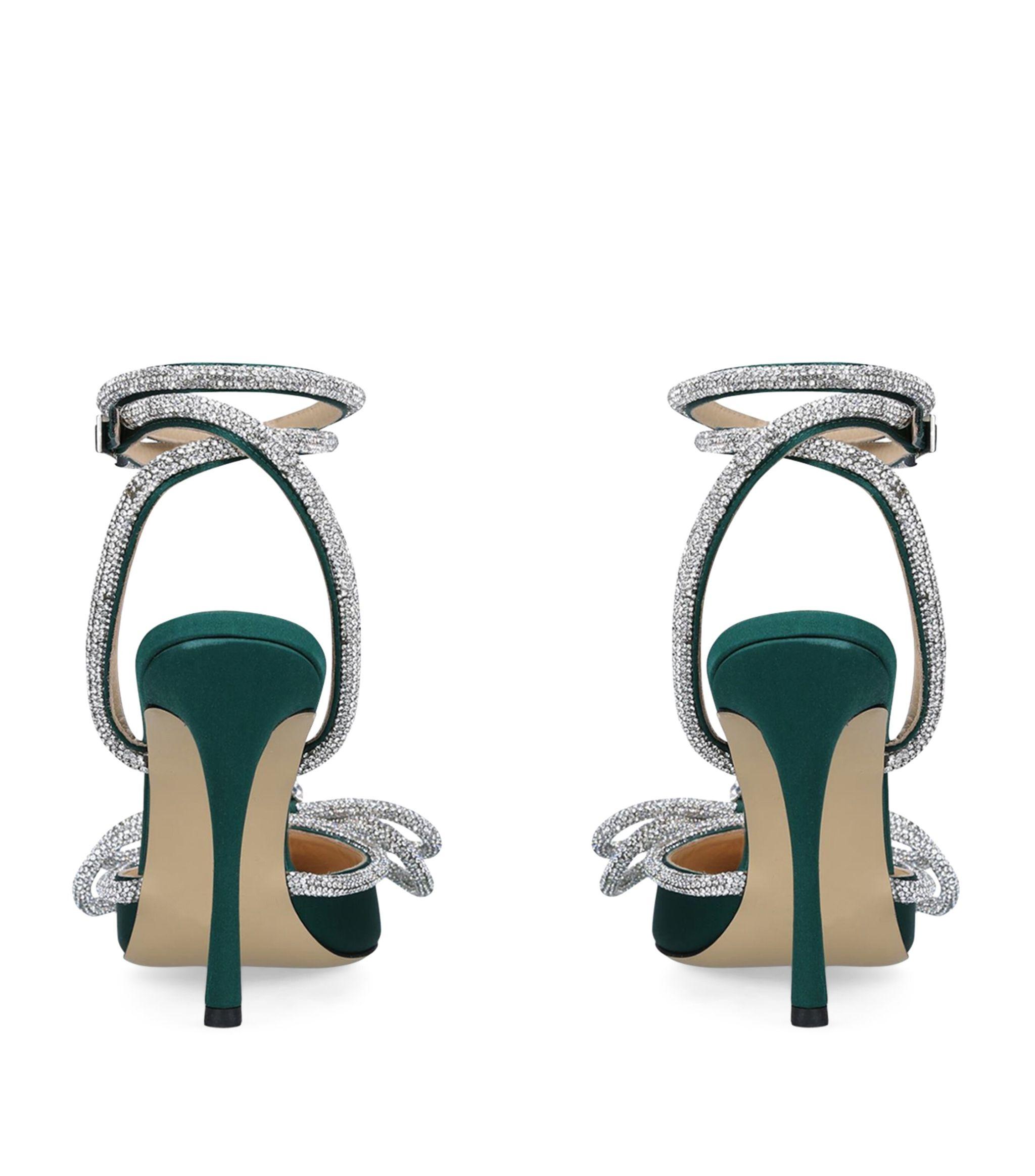 Mach & Mach Double-bow Pumps 110 in Green | Lyst Canada